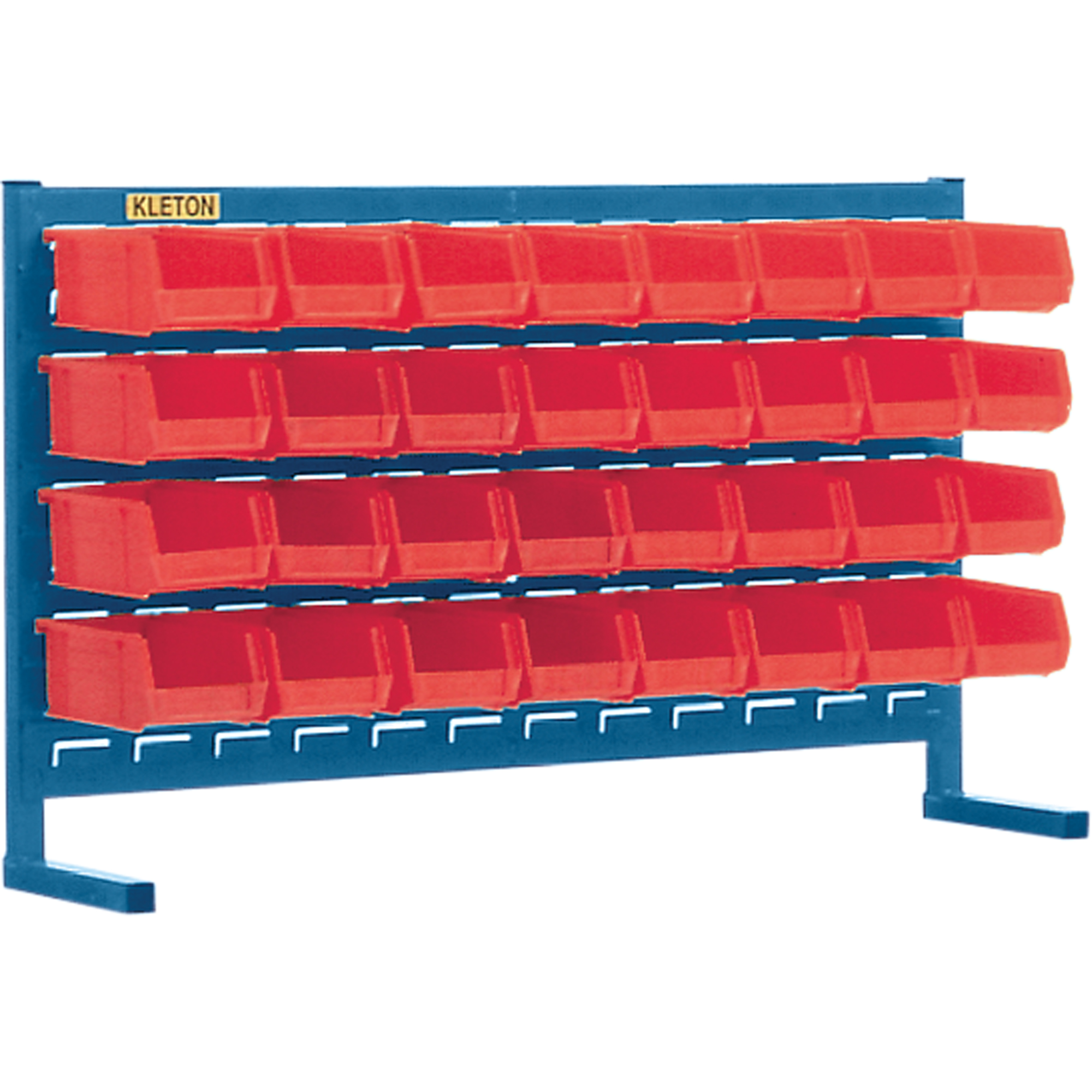 Rayonnage à persienne avec bacs, 32 bacs, 36" la x 8-1/4" p x 22" h