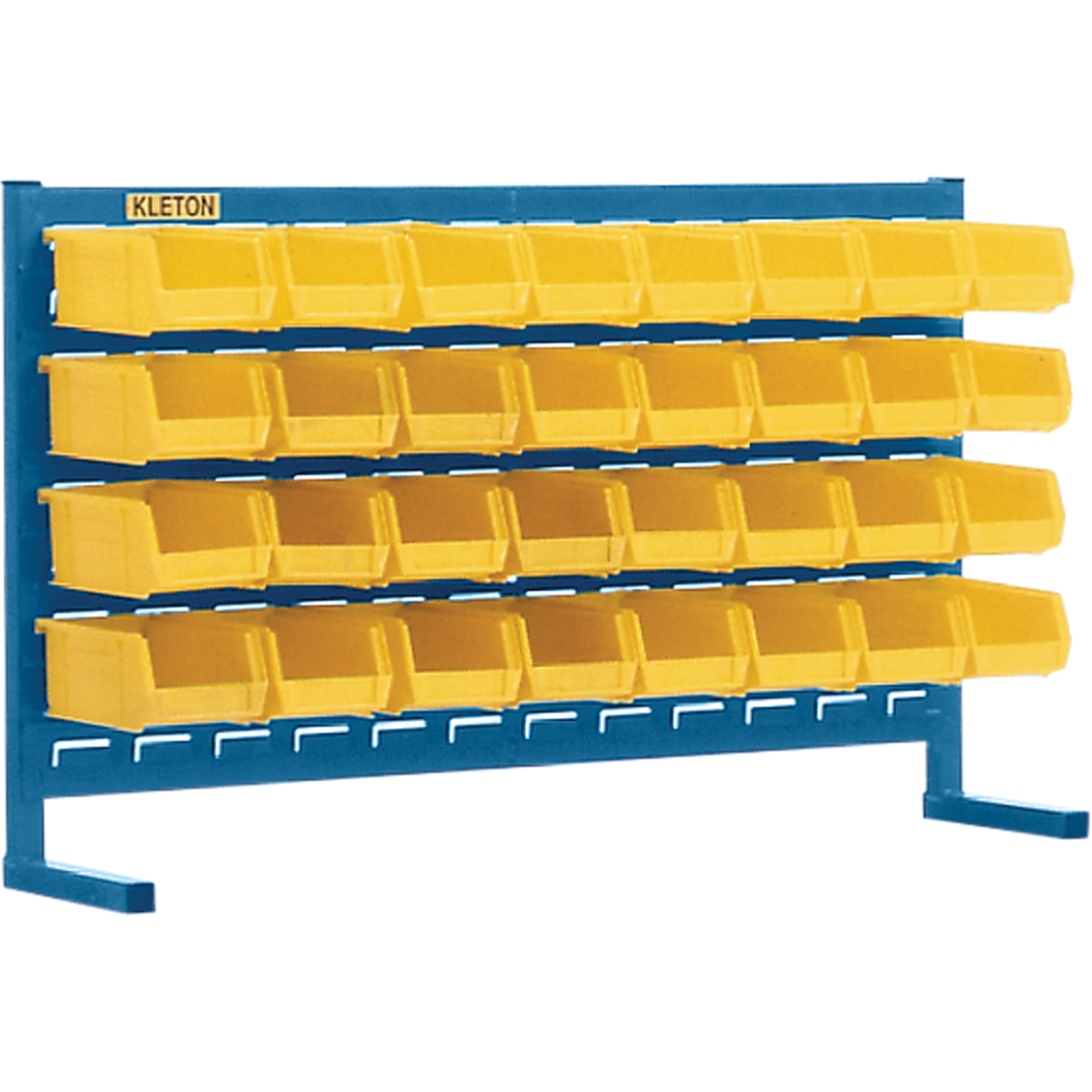 Rayonnage à persienne avec bacs, 32 bacs, 36" la x 8-1/4" p x 22" h