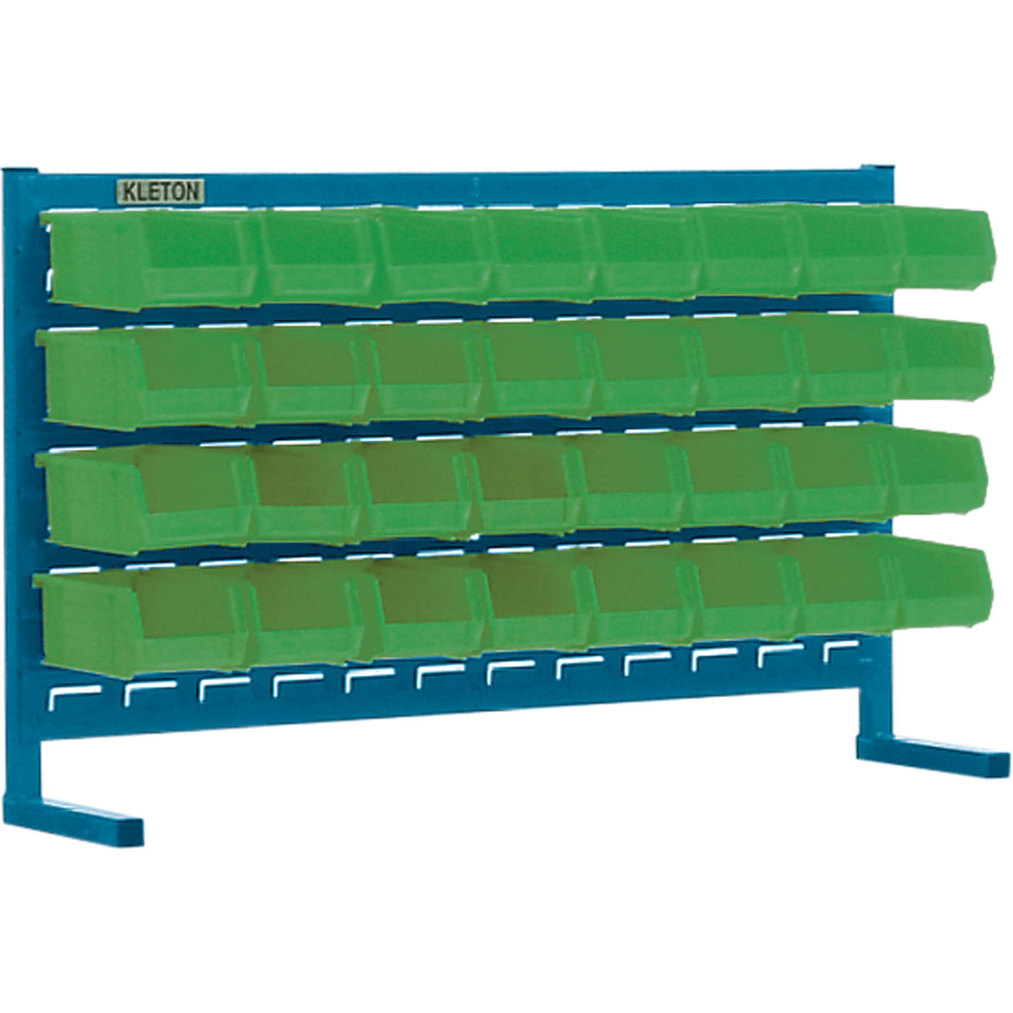 Rayonnage à persienne avec bacs, 32 bacs, 36" la x 8-1/4" p x 22" h
