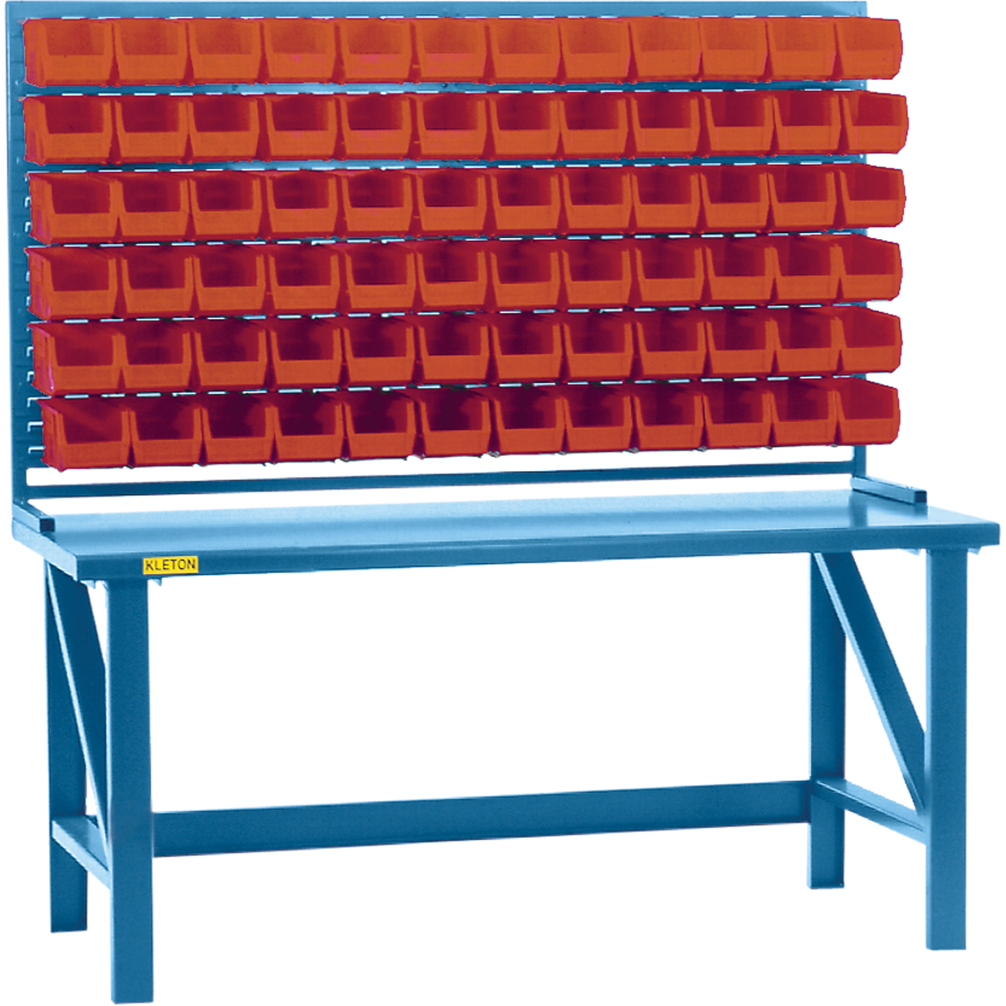 Rayonnage à persienne avec bacs, 36 bacs, 72" la x 15" p x 40" h – Image 2