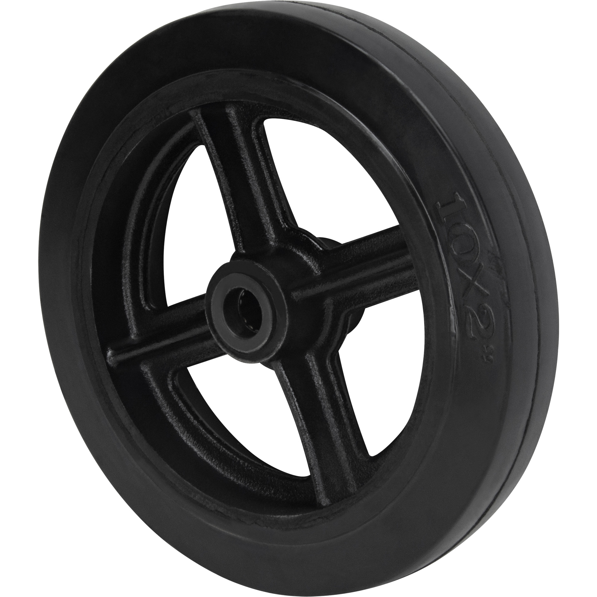 Roue en caoutchouc moulé, 10" (254 mm) dia. x 2" (50,8 mm) la, Capacité de 948 lb (430 kg)