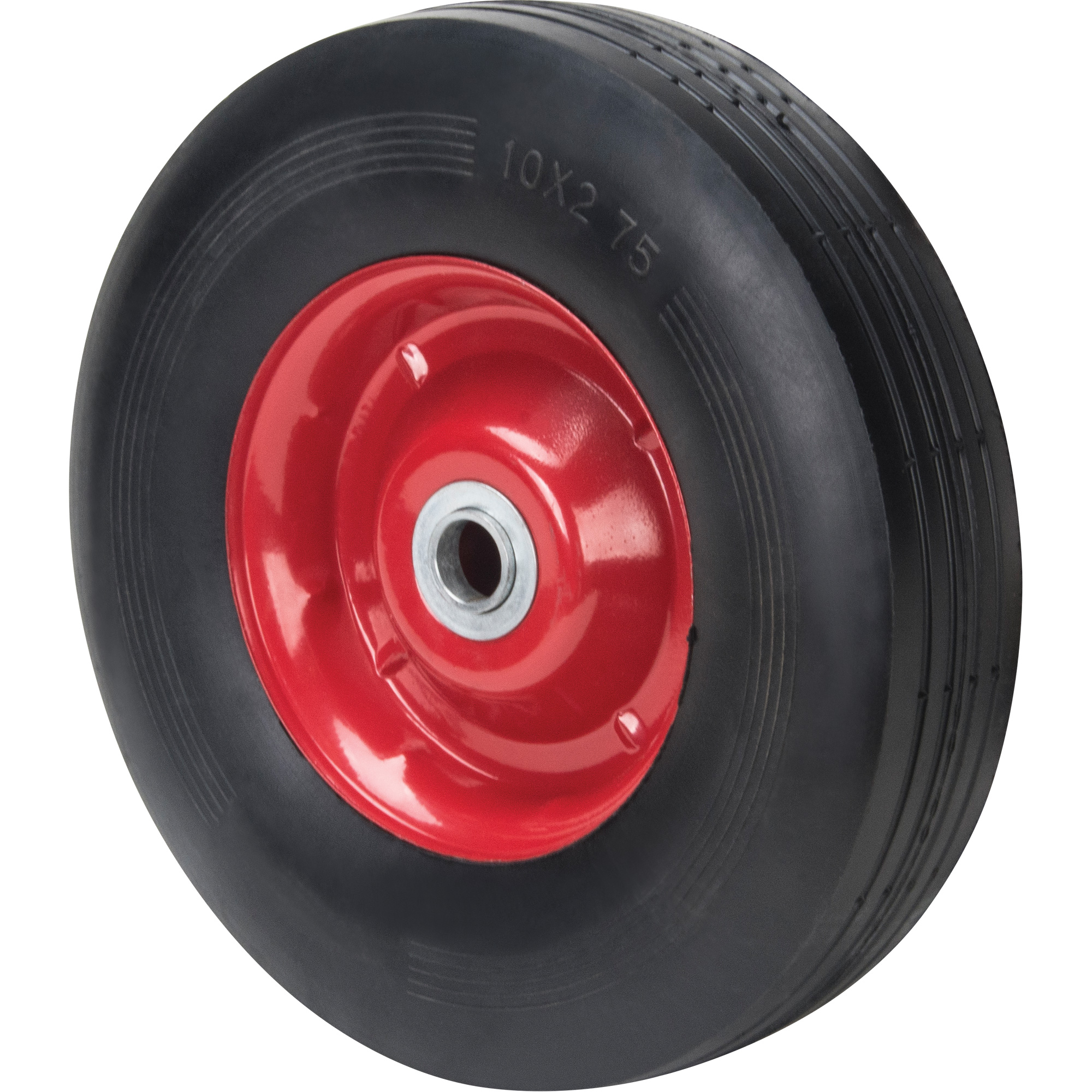 Roue semi-pneumatique, 10" (254 mm), Capacité de 200 lb