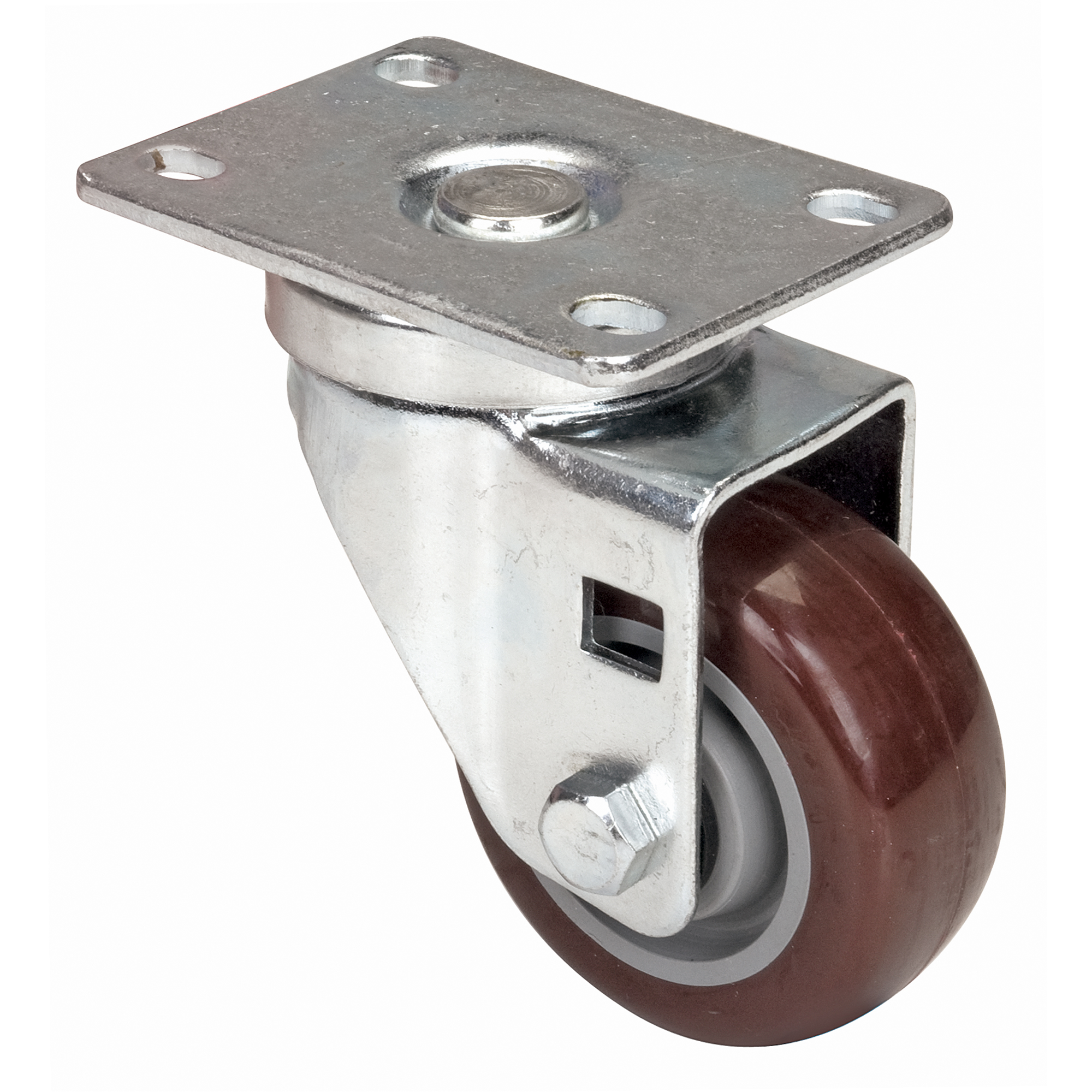 Roulette, Pivotant, 3" (76 mm), Polyuréthane, 230 lb (104 kg)