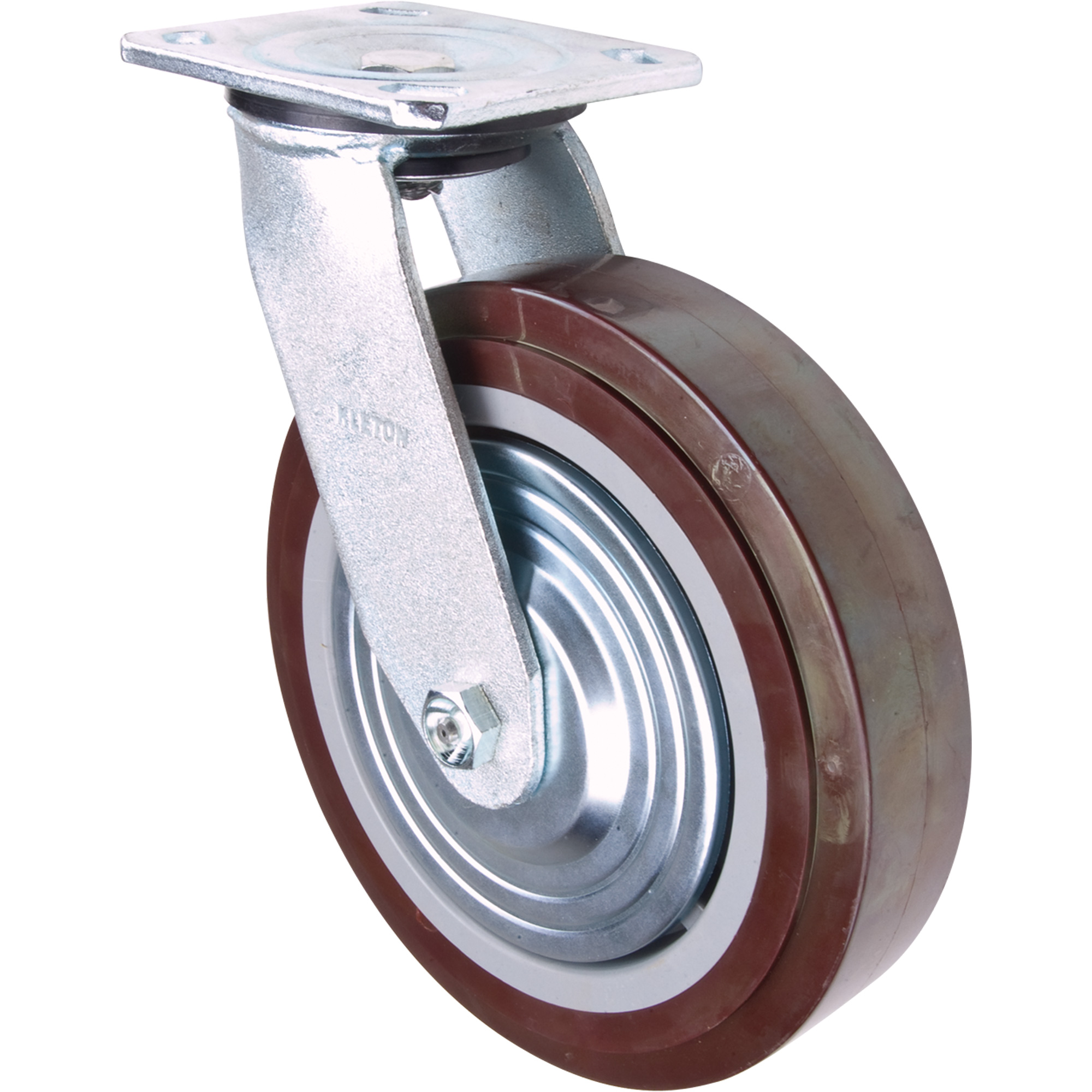 Roulette, Pivotant, 8" (203,2 mm), Polyuréthane, 1000 lb (453,6 kg)
