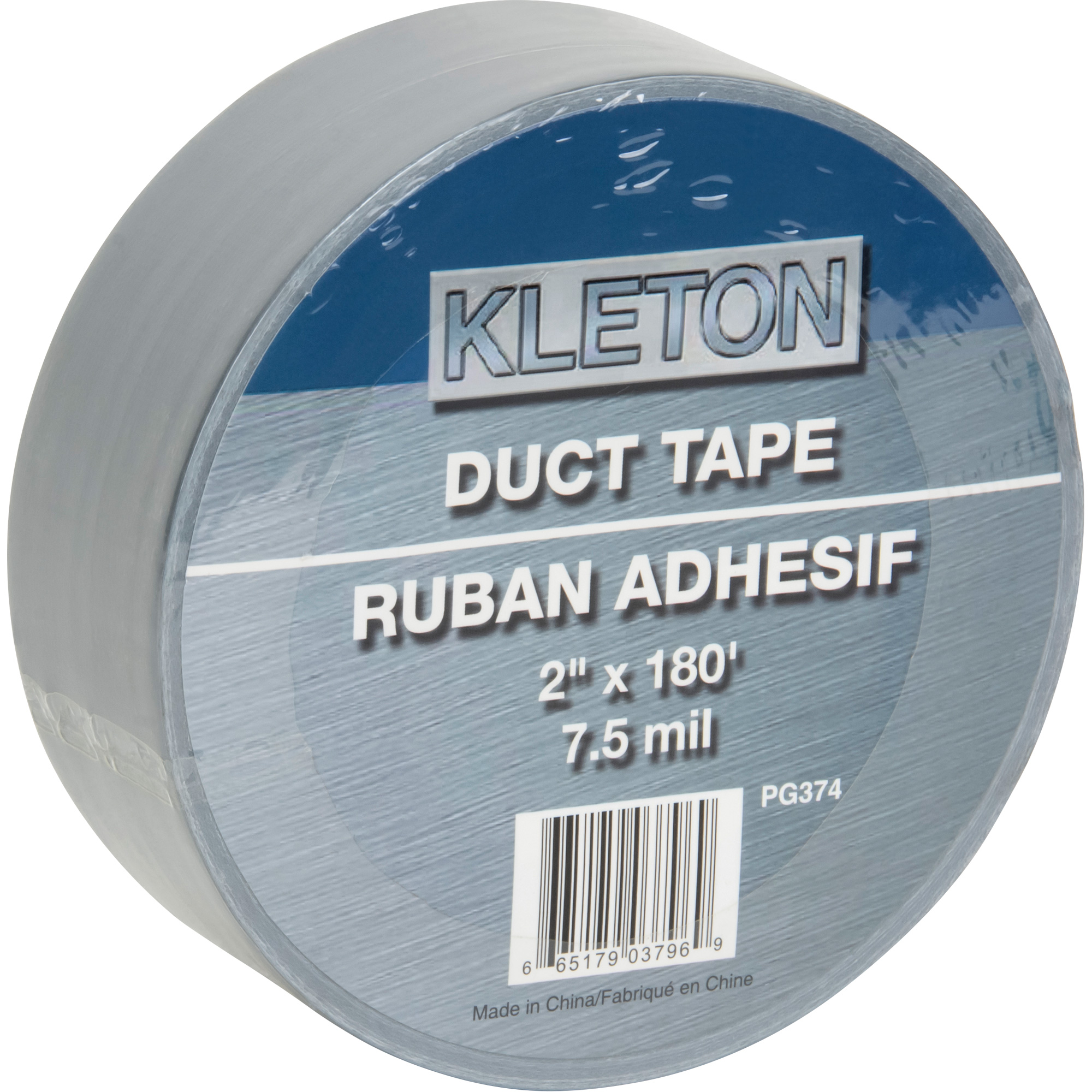 Ruban adhésif de catégorie utilitaire, 7,5 mils, Argent, 50 mm (2") x 55 m (180')