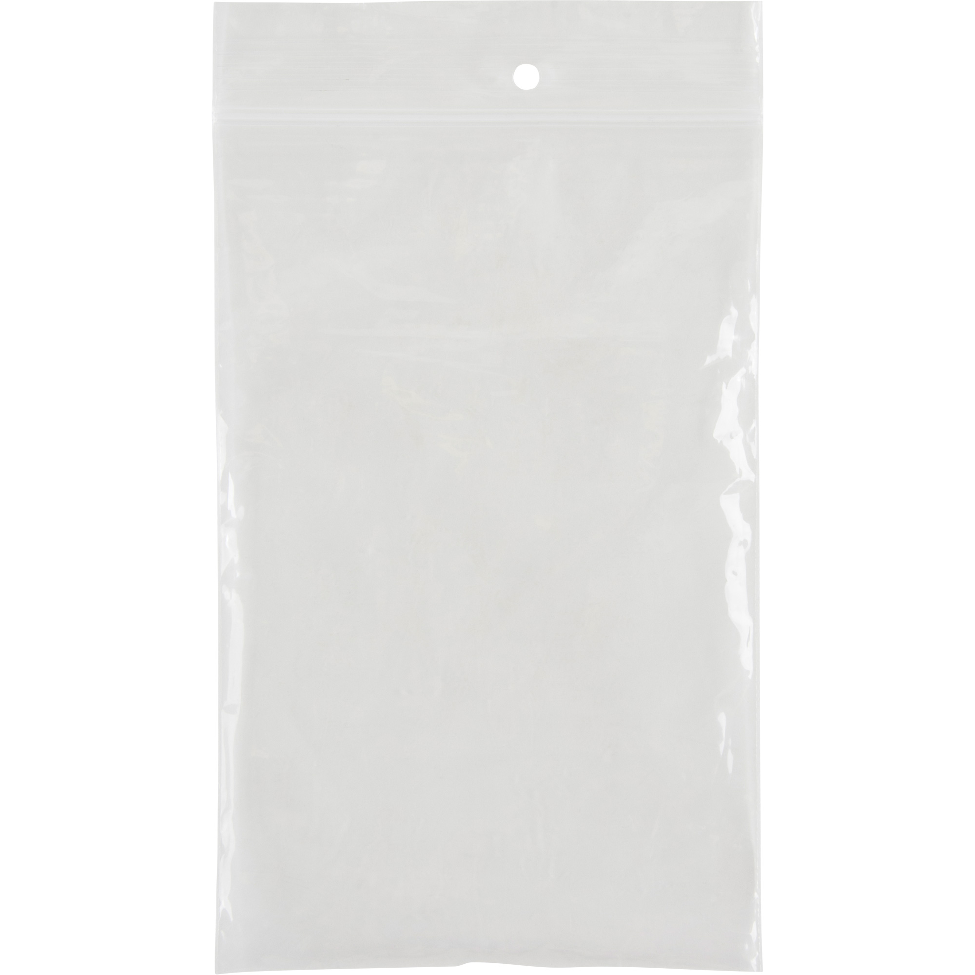 Sacs en poly, Refermable, 6" x 4", 2 mils
