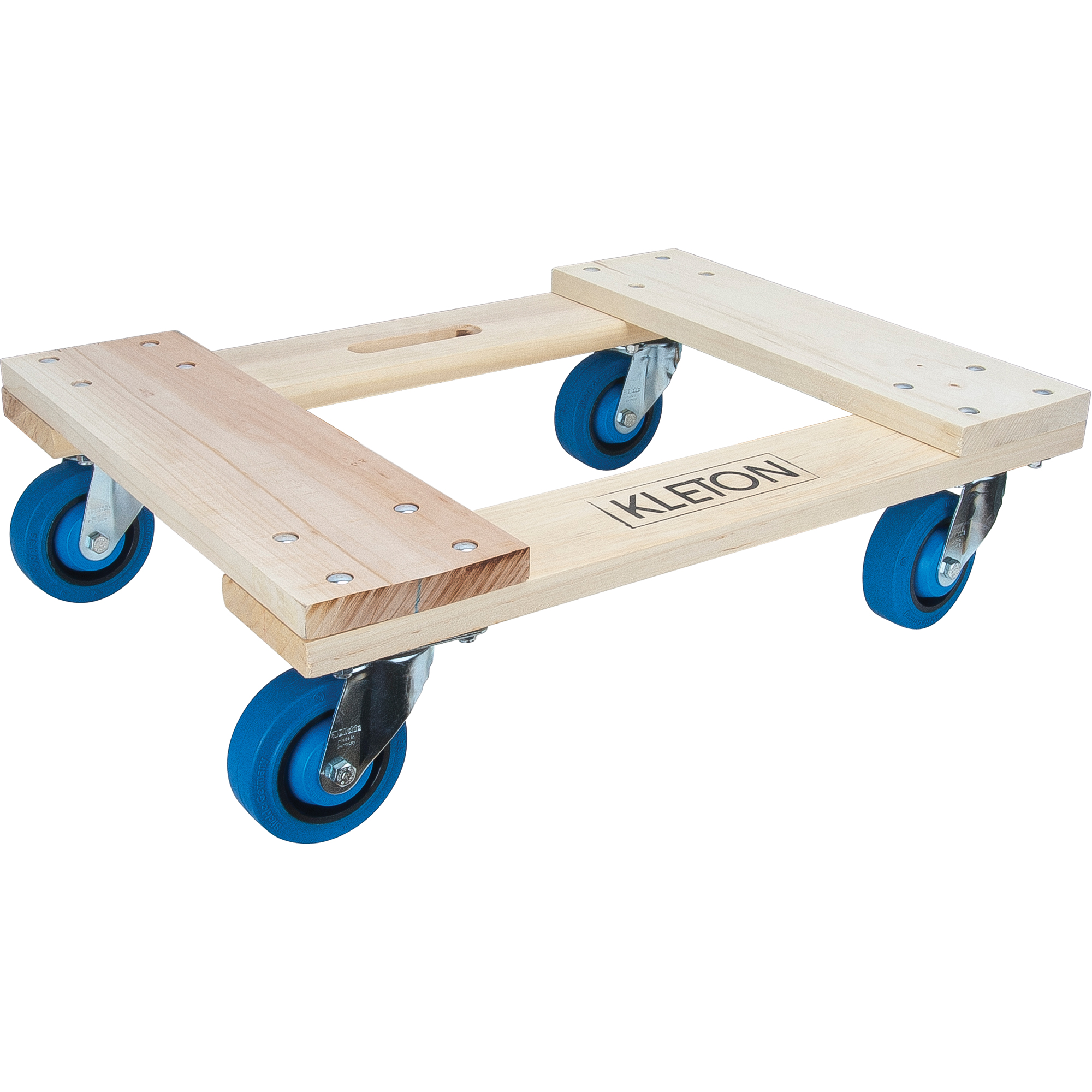 Socle roulant en bois dur, Roues en Caoutchouc, Capacité de 1400 lb, 18" la x 30" p x 7" h