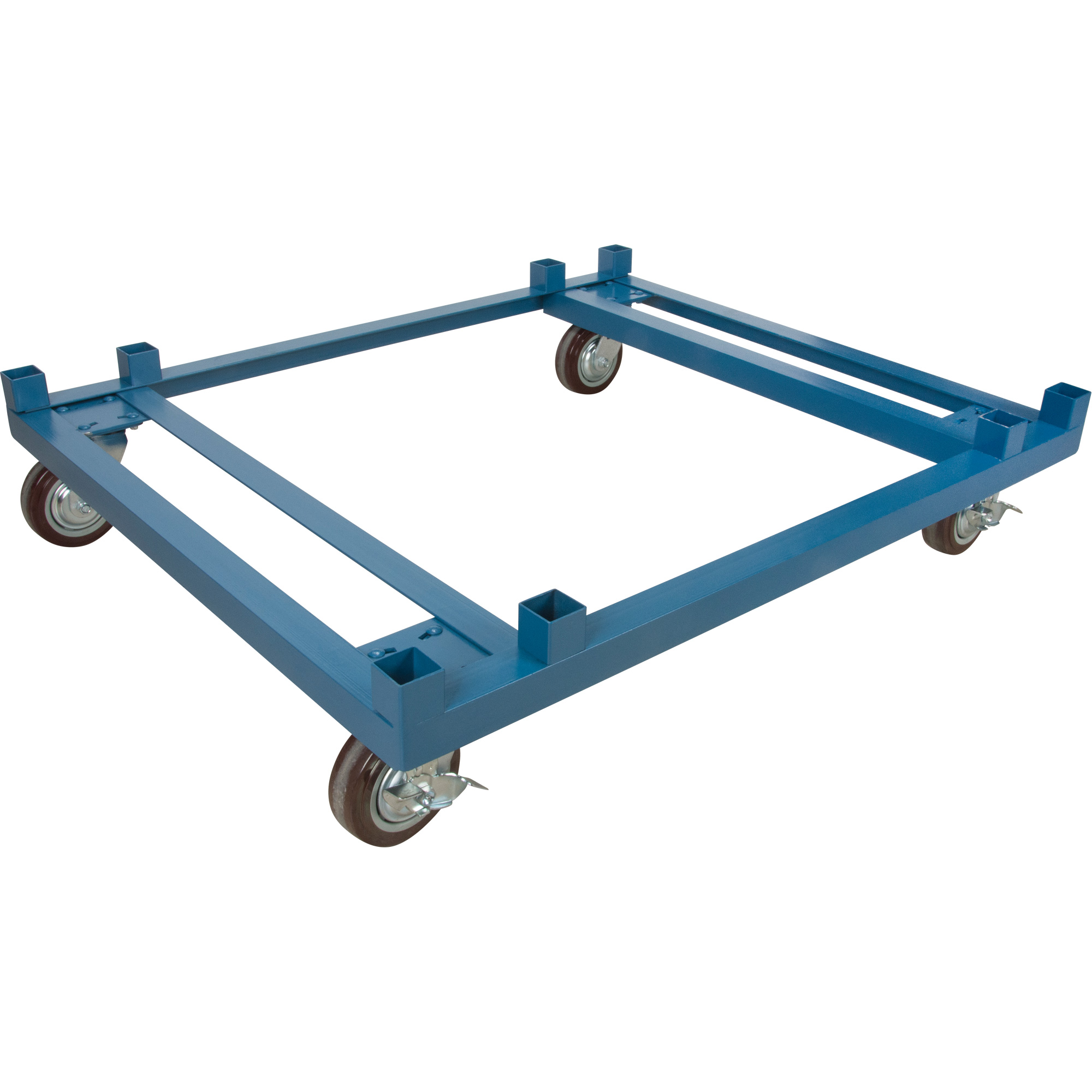 Socle roulant pour contenant empilables, 48,5" la x 40-1/2" p x 10" h, Capacité de 3000 lb