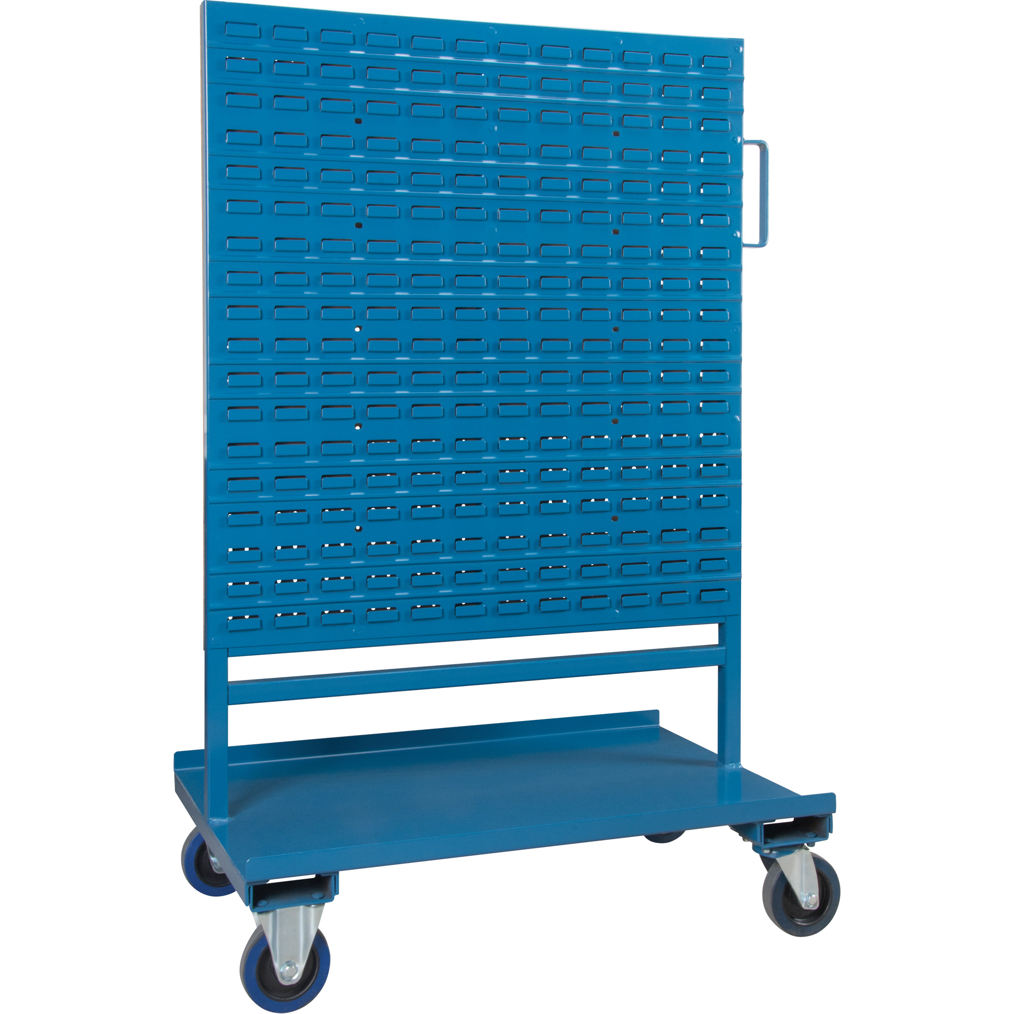 Support combiné bac/panneau perforé, À deux côtés, 38" la x 24-1/2" p x 55" h