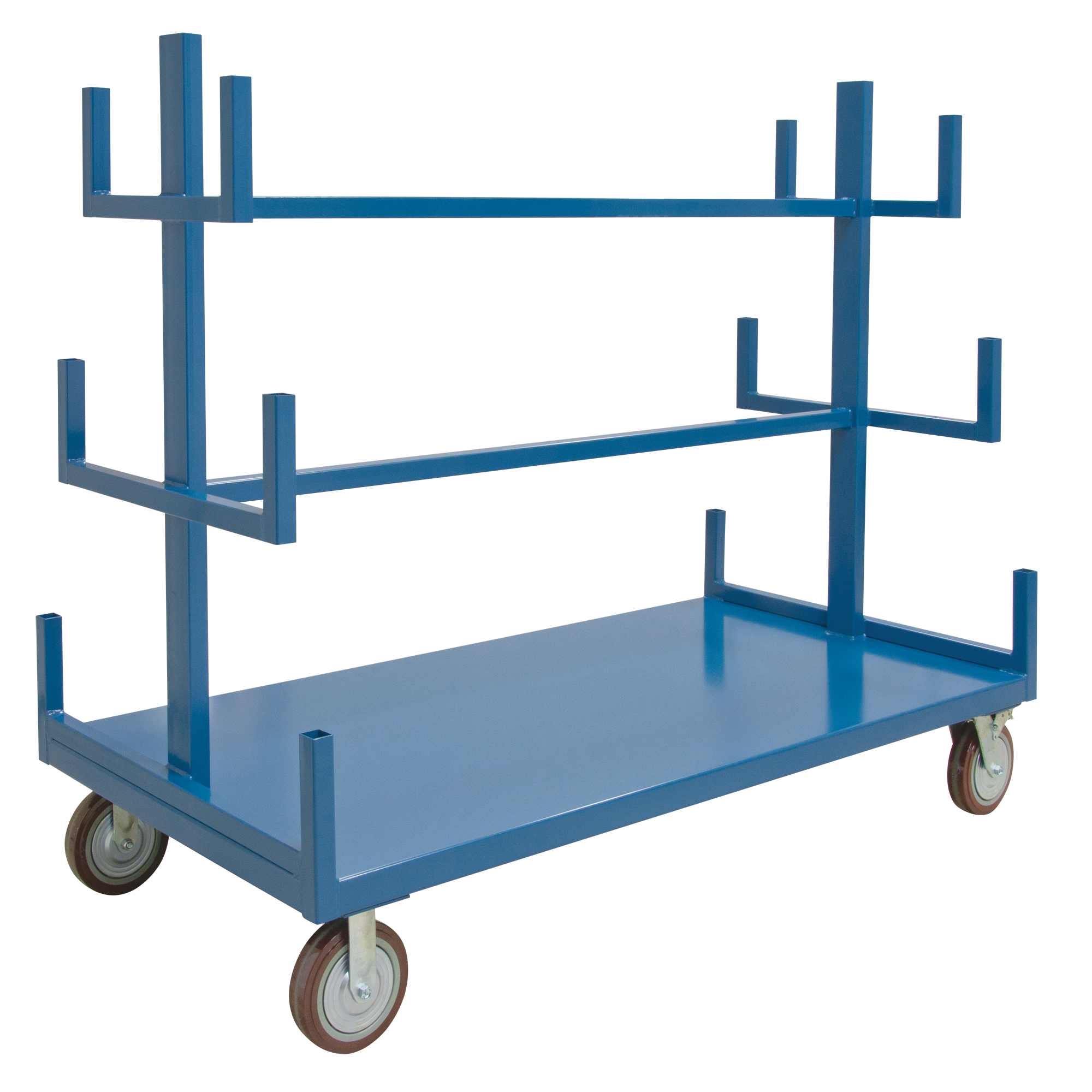 Support mobile pour tuyaux & barres, Acier, 72" la x 36" p x 60" h, Capacité de 3000 lb