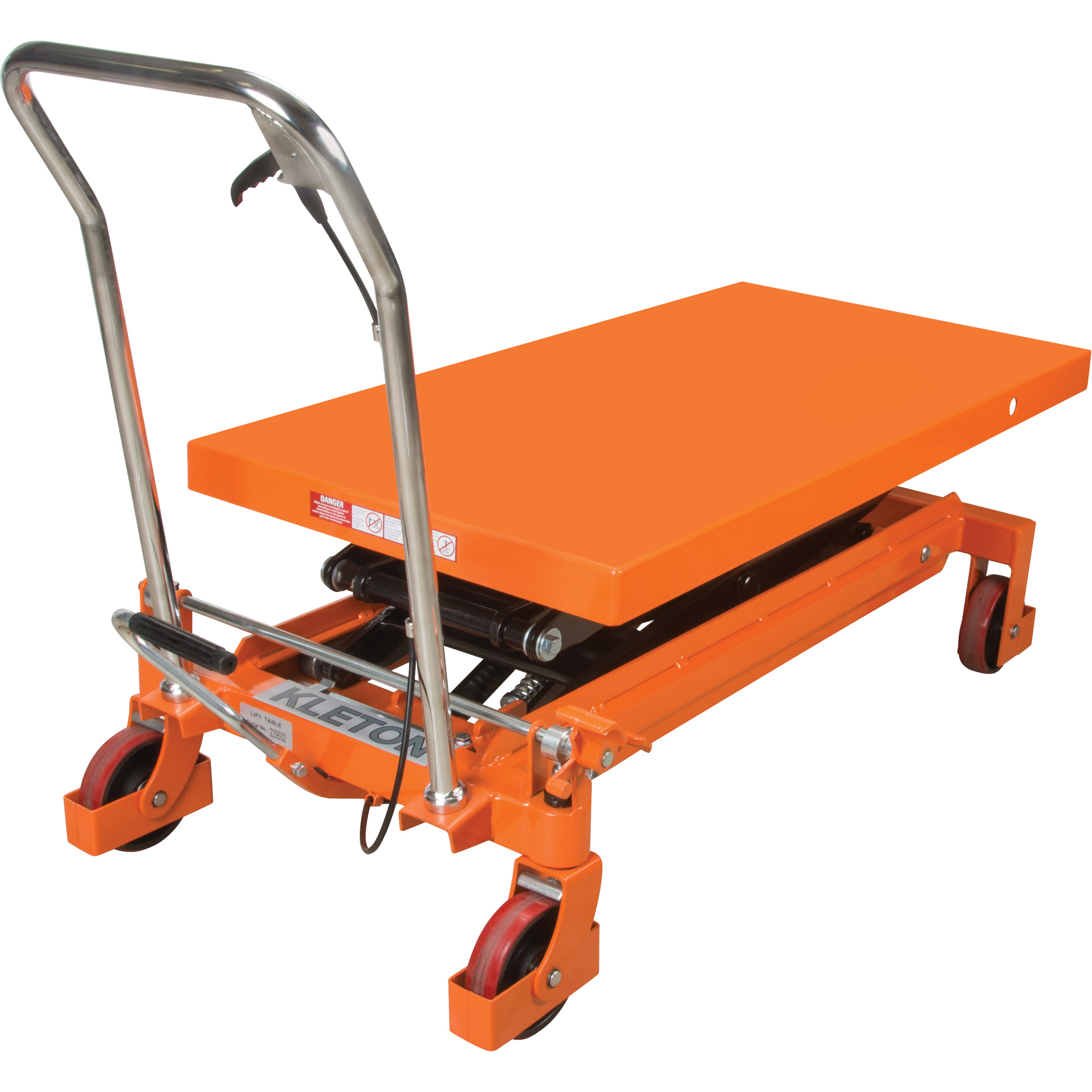 Table élévatrice à ciseaux hydraulique, 48" lo x 24" la, Acier, Capacité 1540 lb – Image 2