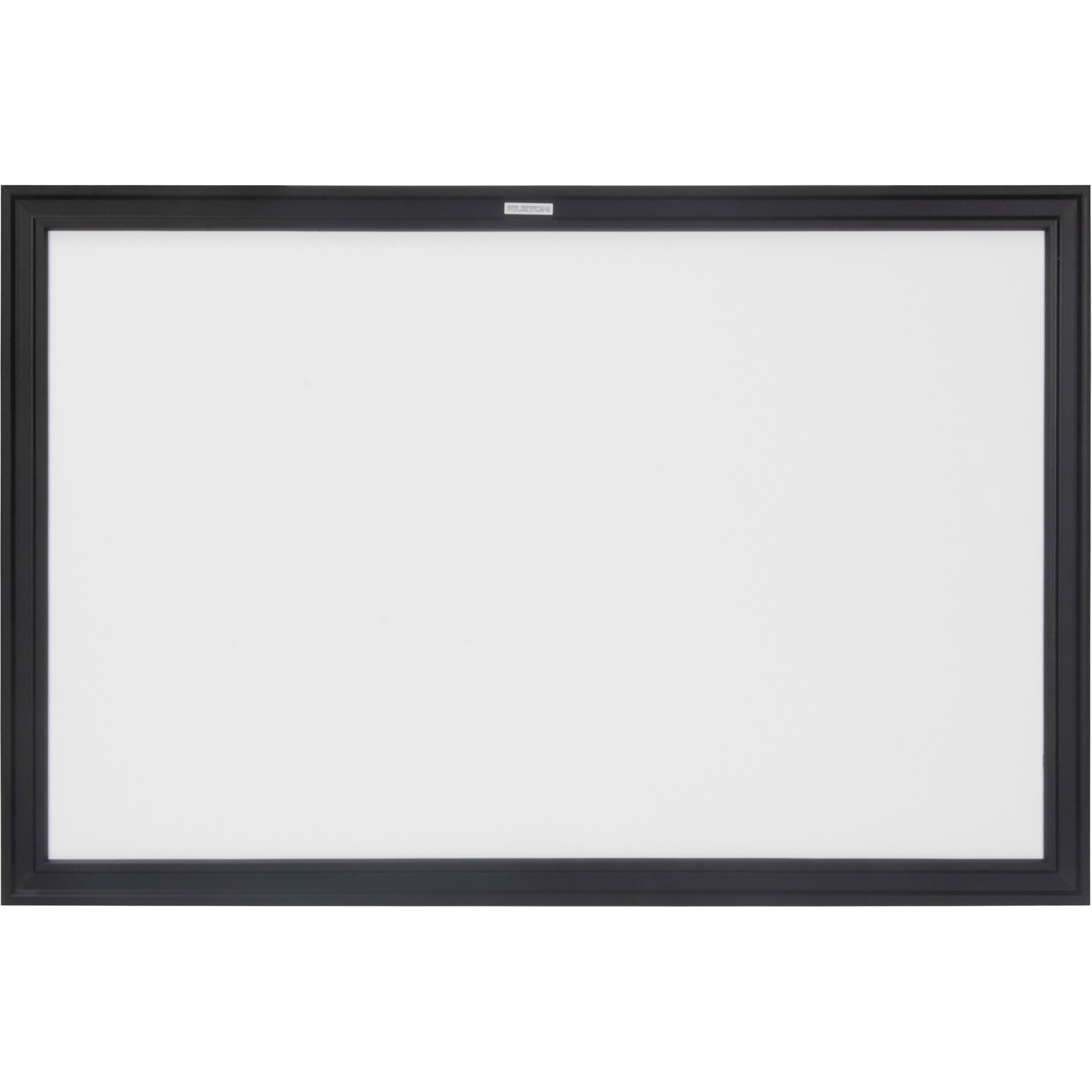 Tableau blanc à cadre MDF noir, Effacement à sec/Magnétique, 36" la x 24" h