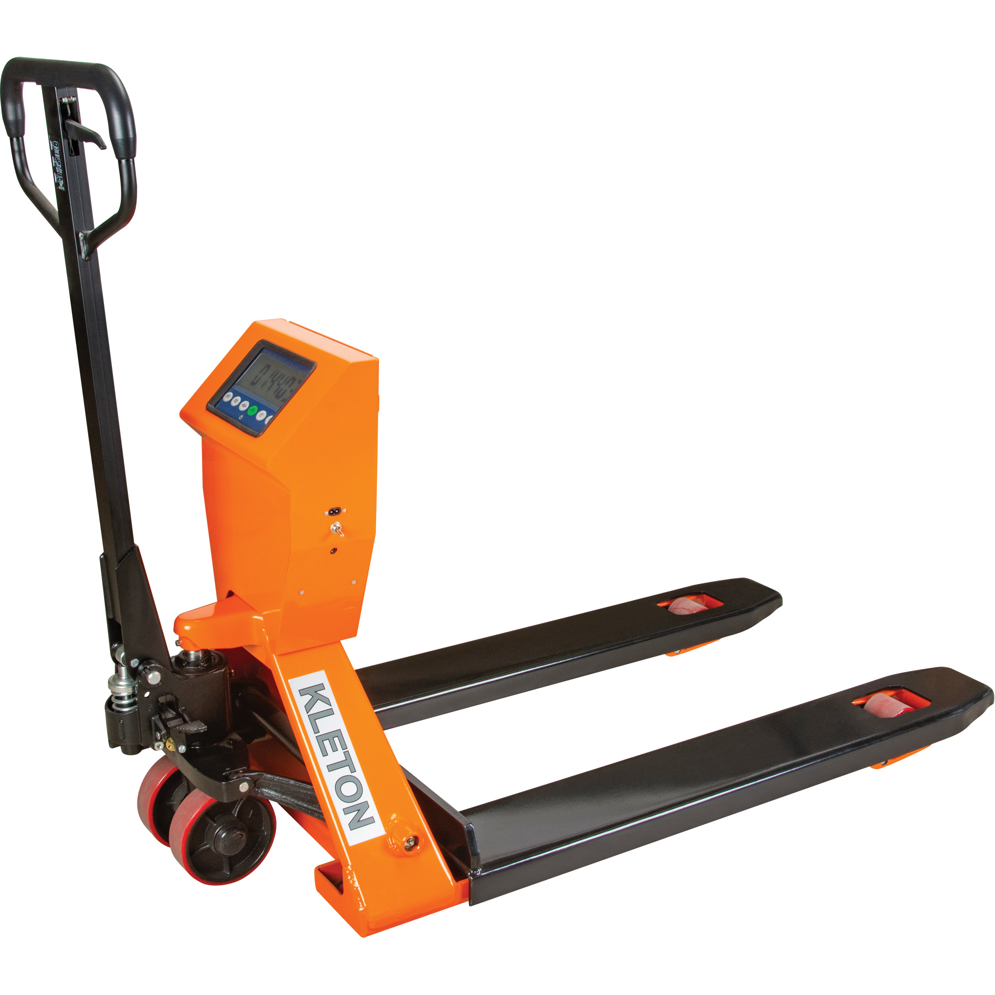 Transpalette à balance numérique, 44,5" lo x 27,75" la, Capacité de 4400 lb