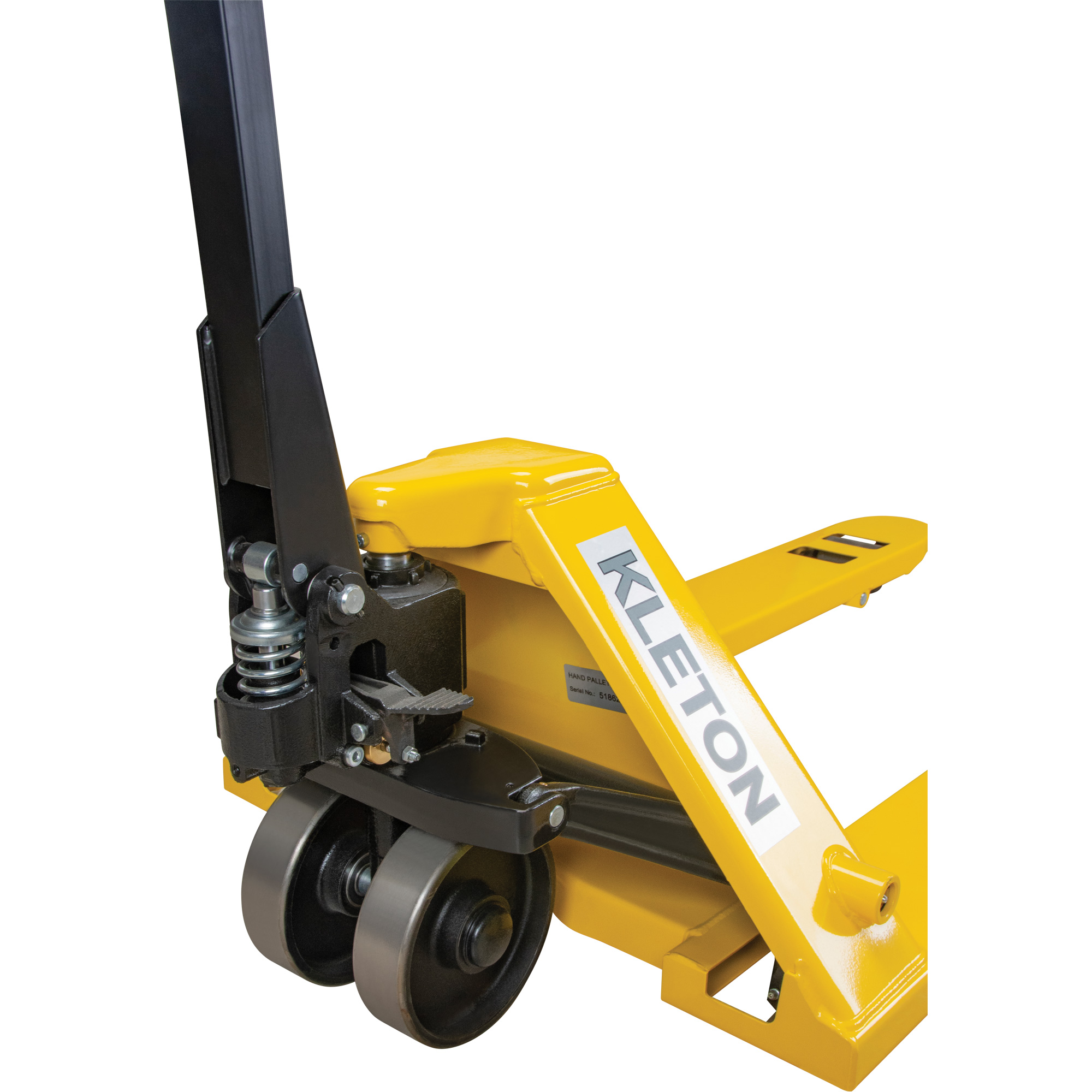 Transpalette à roues en acier, Acier, 48" lo x 27" la, Capacité 5500 lb – Image 2