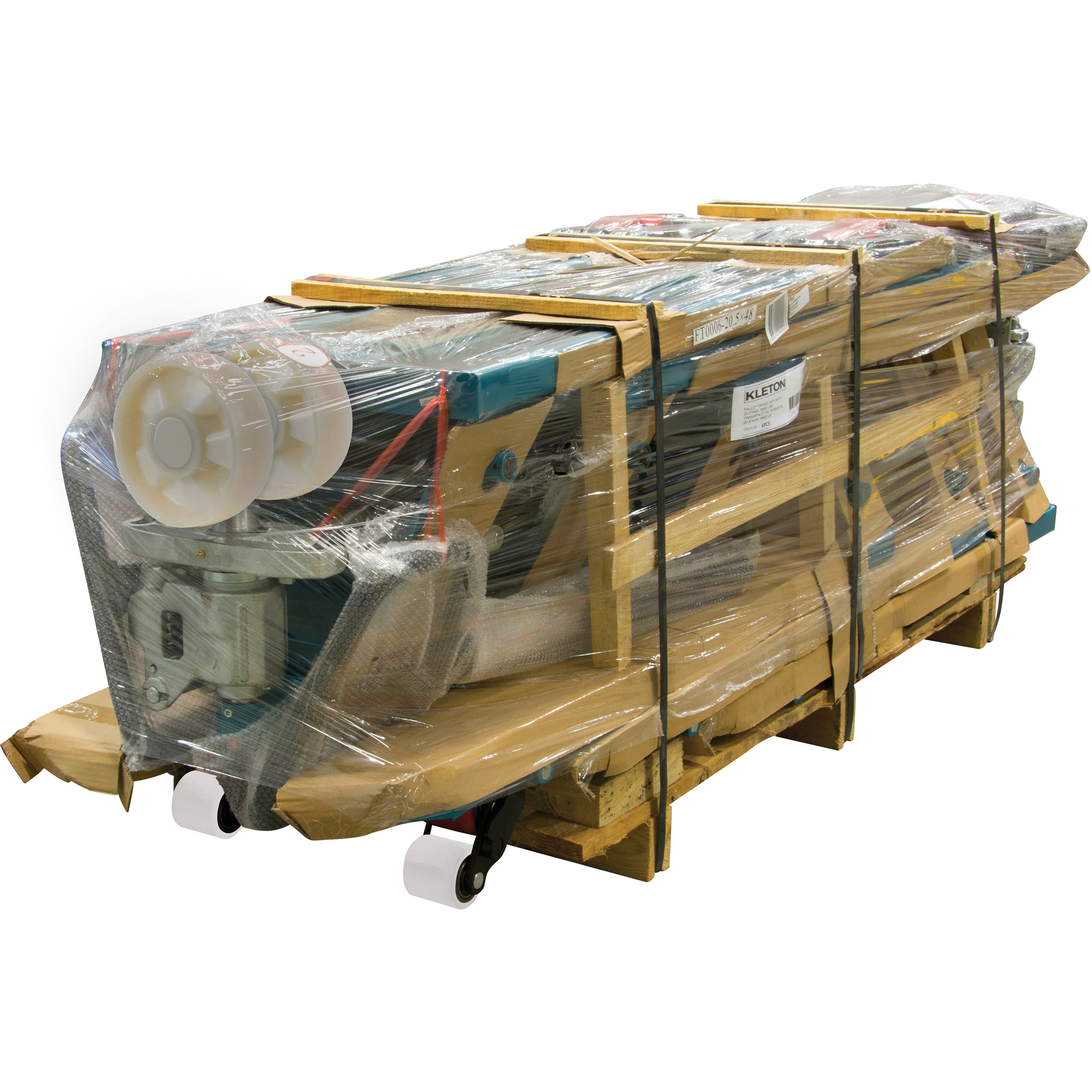 Transpalette, Acier, 48" lo x 27" la, Capacité 6600 lb