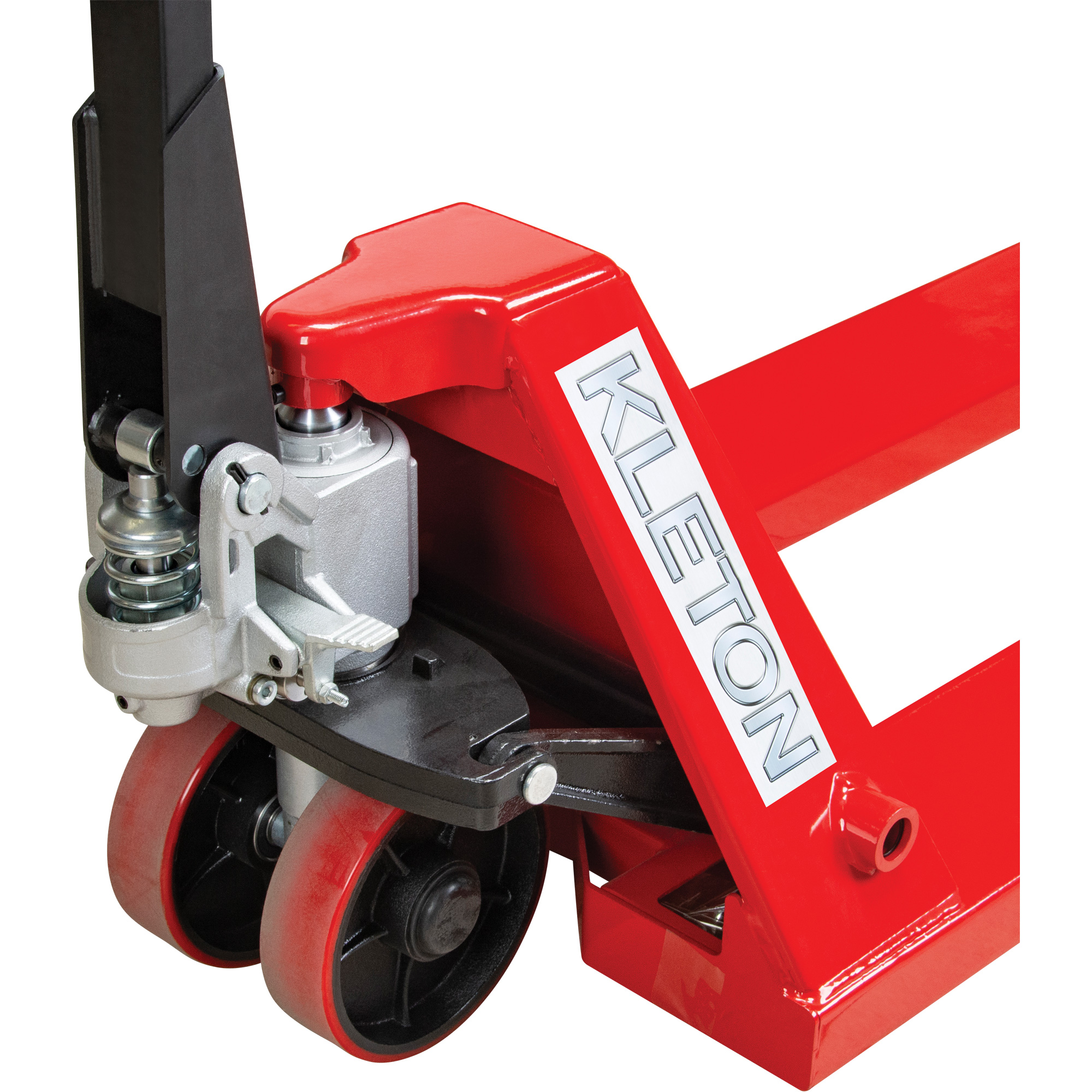 Transpalette manuel, Acier, 48" lo x 21" la, Capacité 5500 lb – Image 2