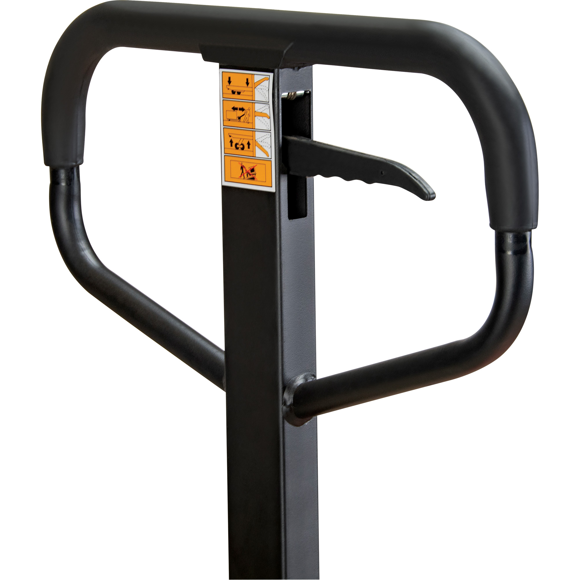 Transpalette manuel, Acier, 48" lo x 21" la, Capacité 5500 lb – Image 3