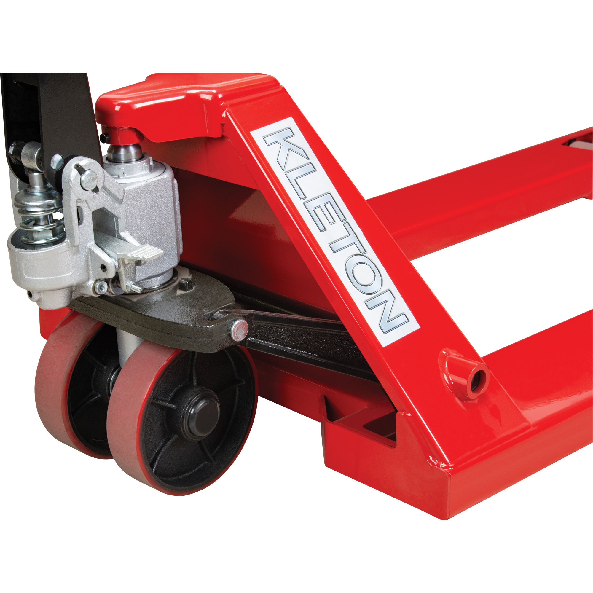 Transpalette manuel, Acier, 48" lo x 27" la, Capacité 5500 lb – Image 2