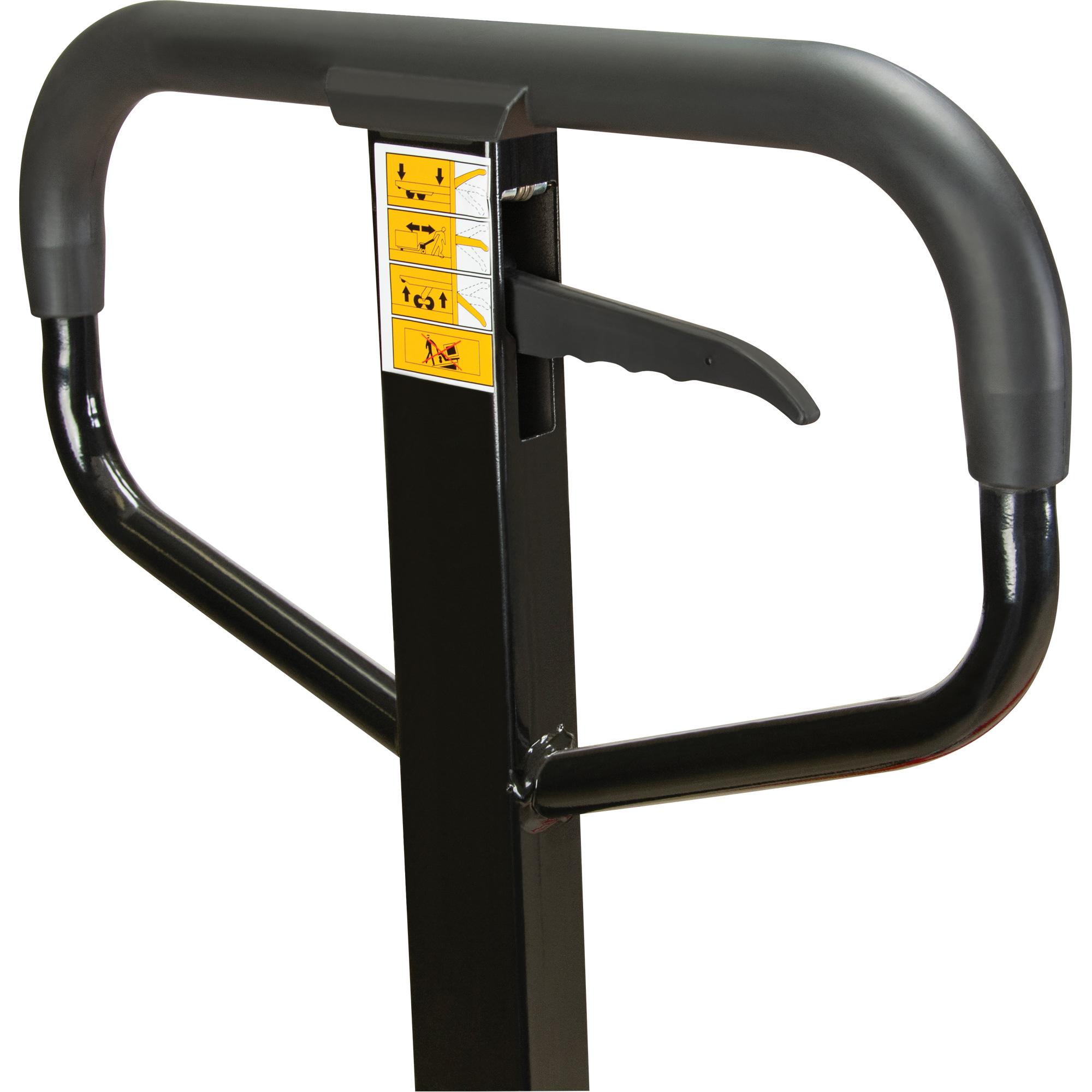 Transpalette manuel, Acier, 48" lo x 27" la, Capacité 5500 lb – Image 3