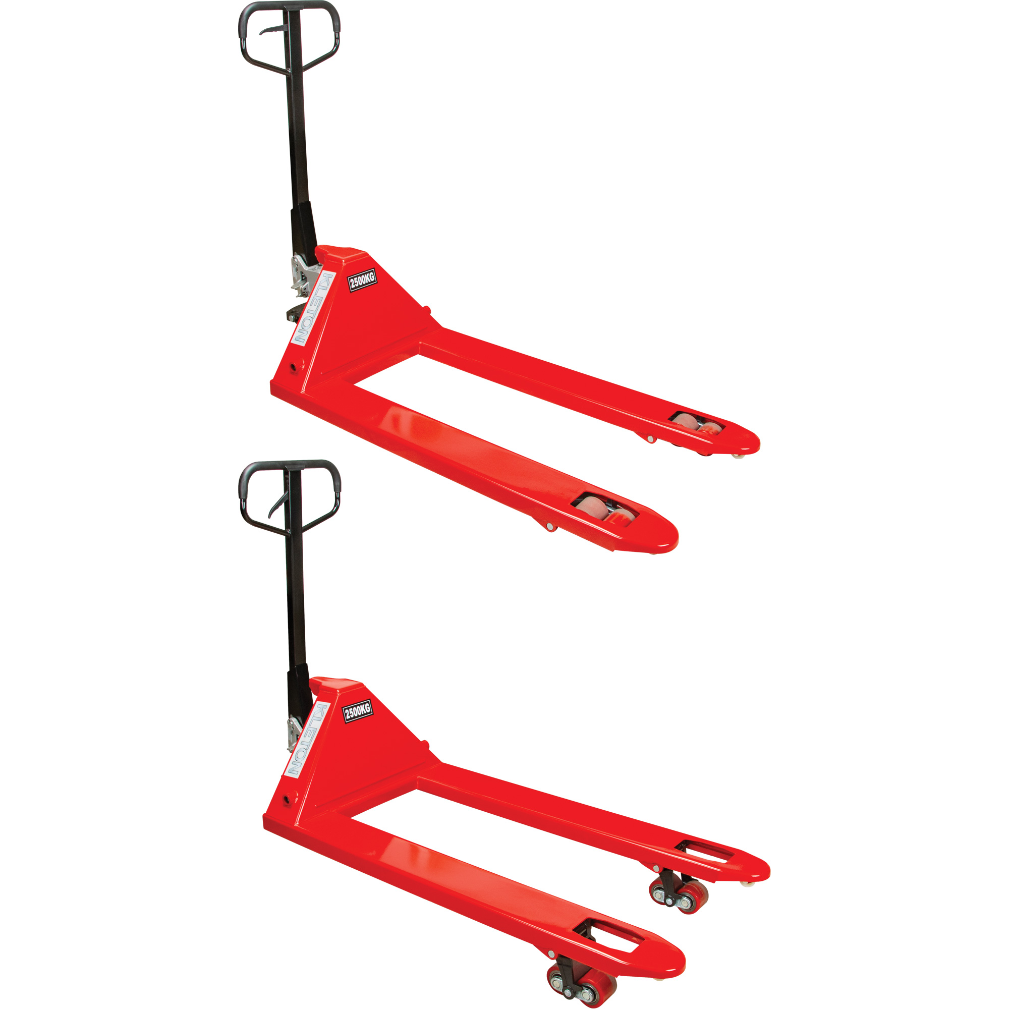 Transpalette manuel, Acier, 48" lo x 27" la, Capacité 5500 lb – Image 4