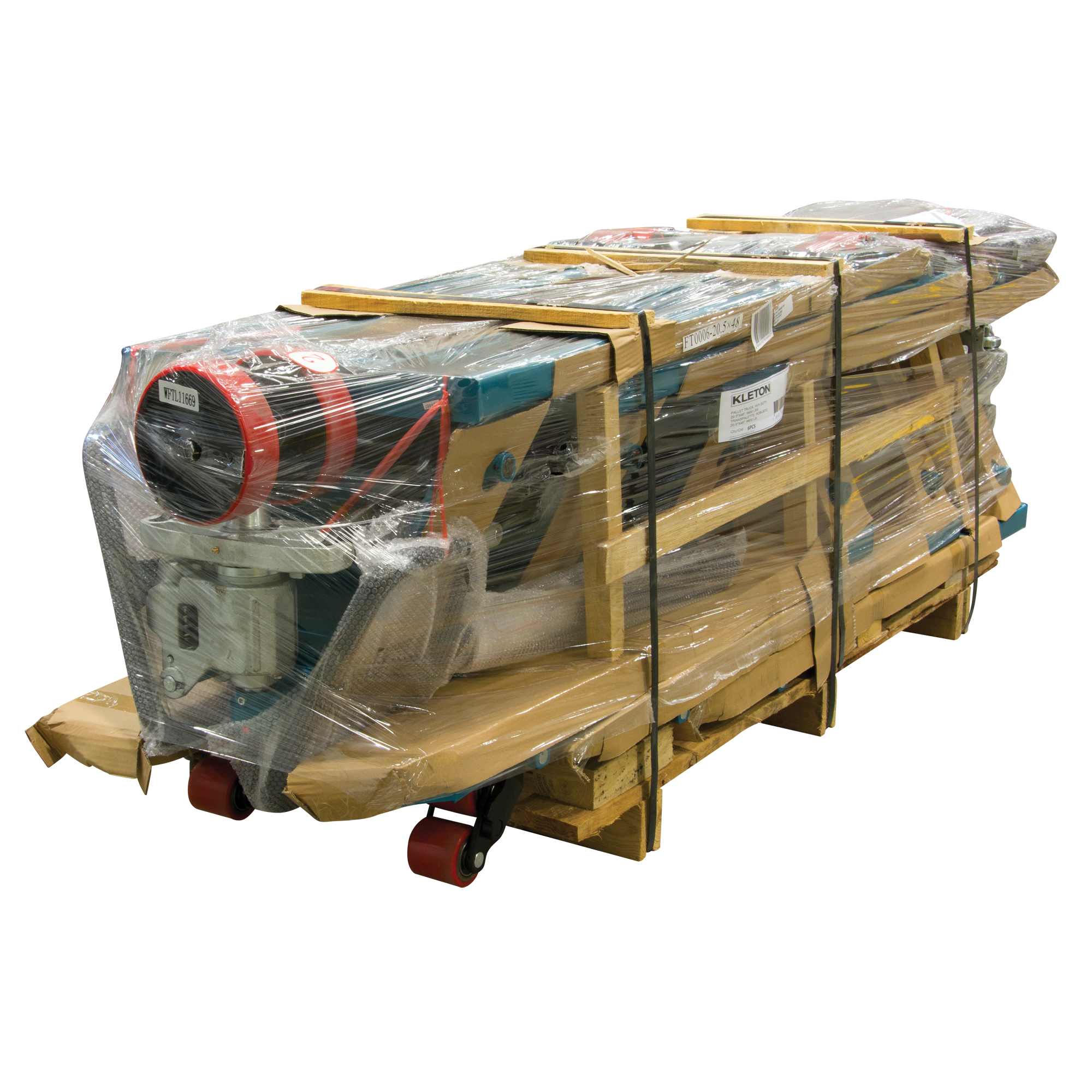 Transpalette manuel robuste, Acier, 36" lo x 20,5" la, Capacité 6600 lb
