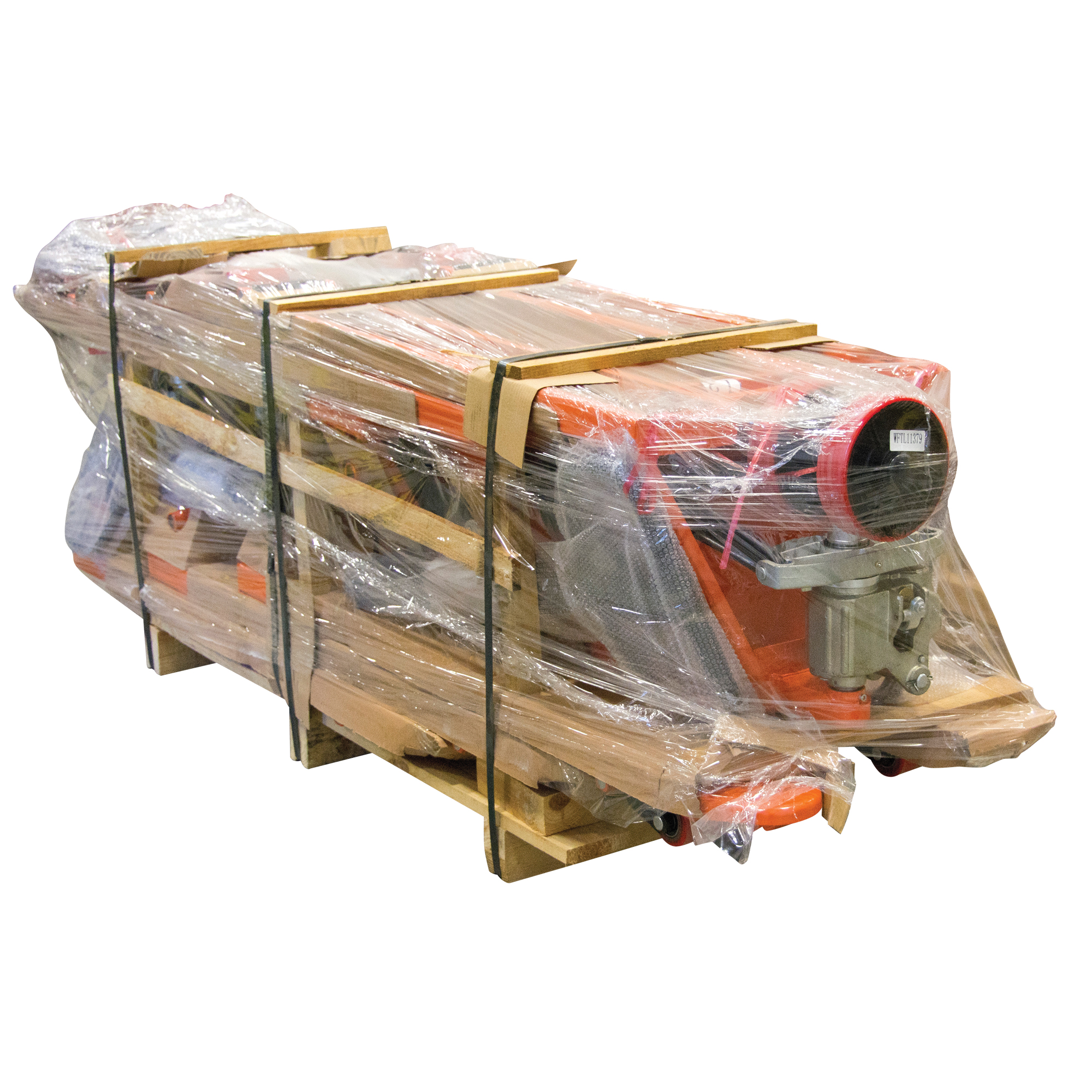 Transpalette manuel robuste, Acier, 36" lo x 27" la, Capacité 5500 lb