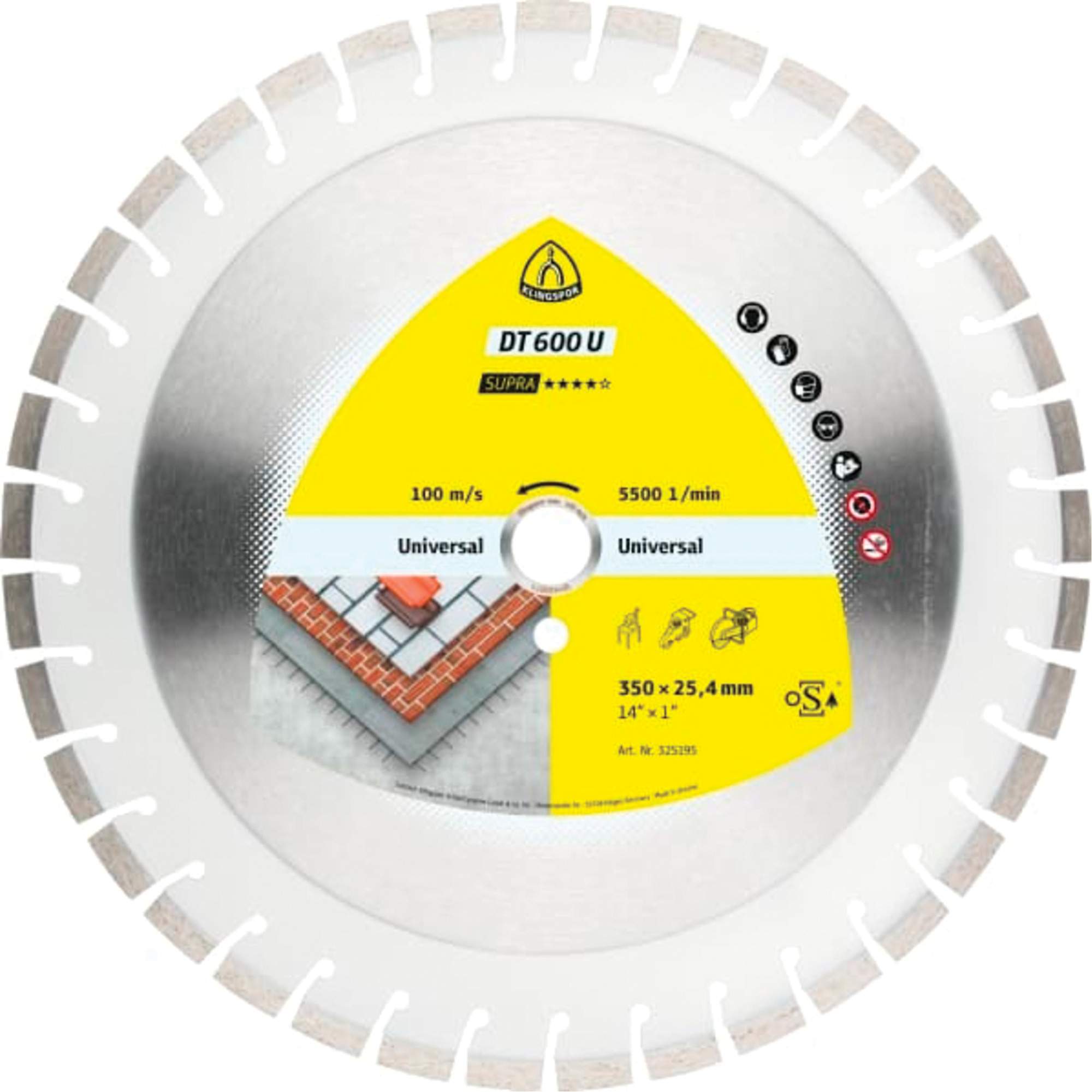 Grandes lames au diamant DT 600 U Supra