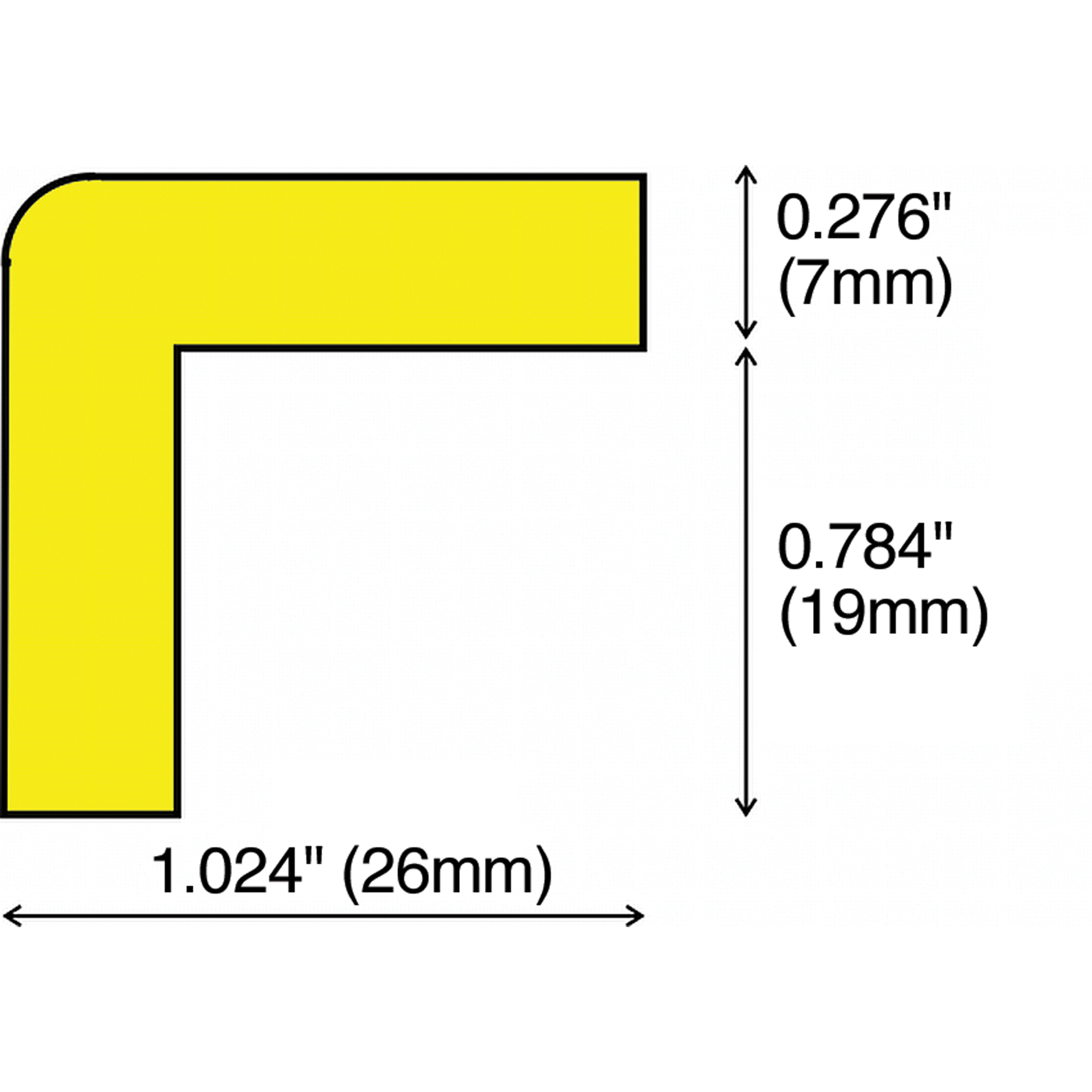 Systèmes polyvalents d'avertissement & de protection Soft Edge, Longueur 1 m