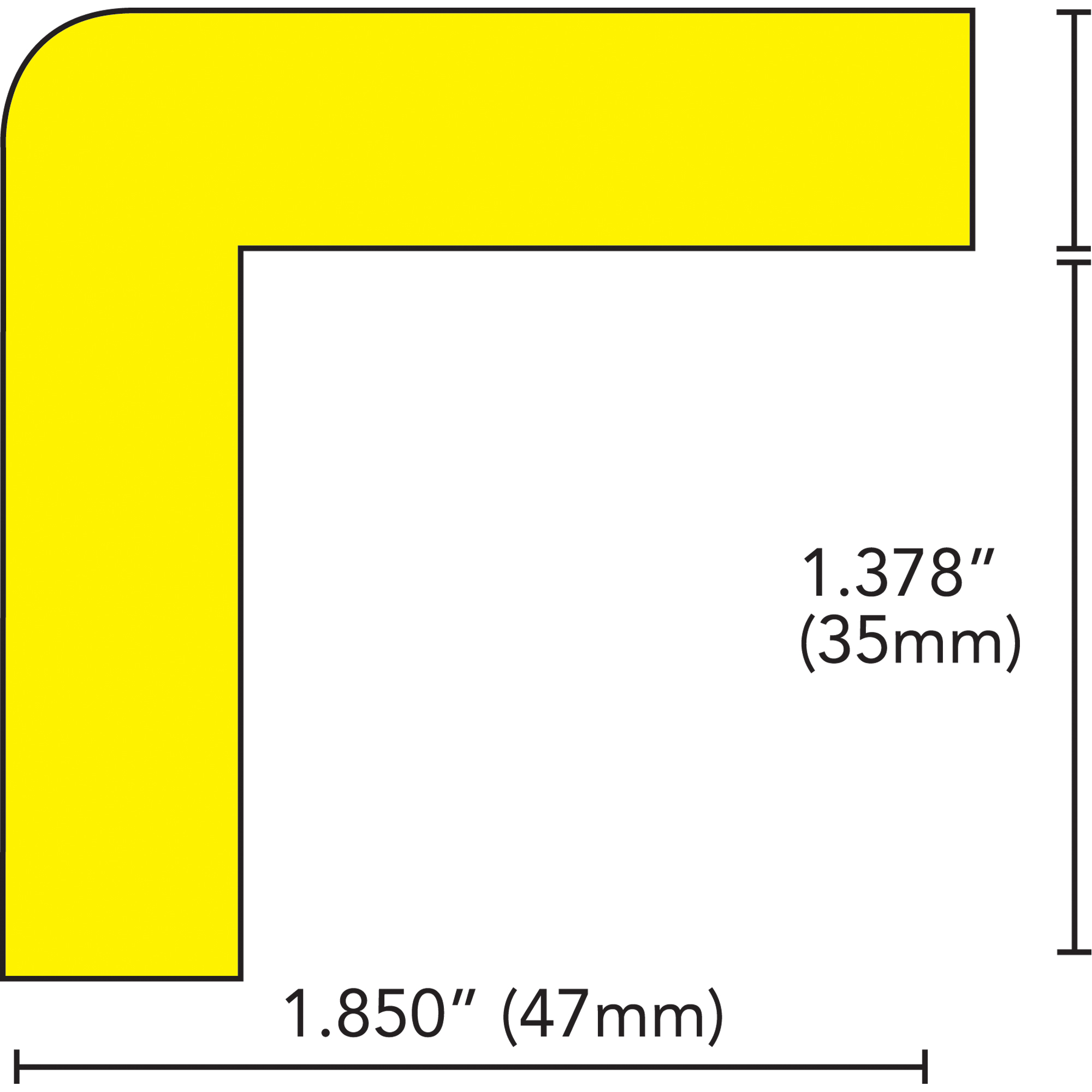 Systèmes polyvalents d'avertissement & de protection Soft Edge, Longueur 1 m