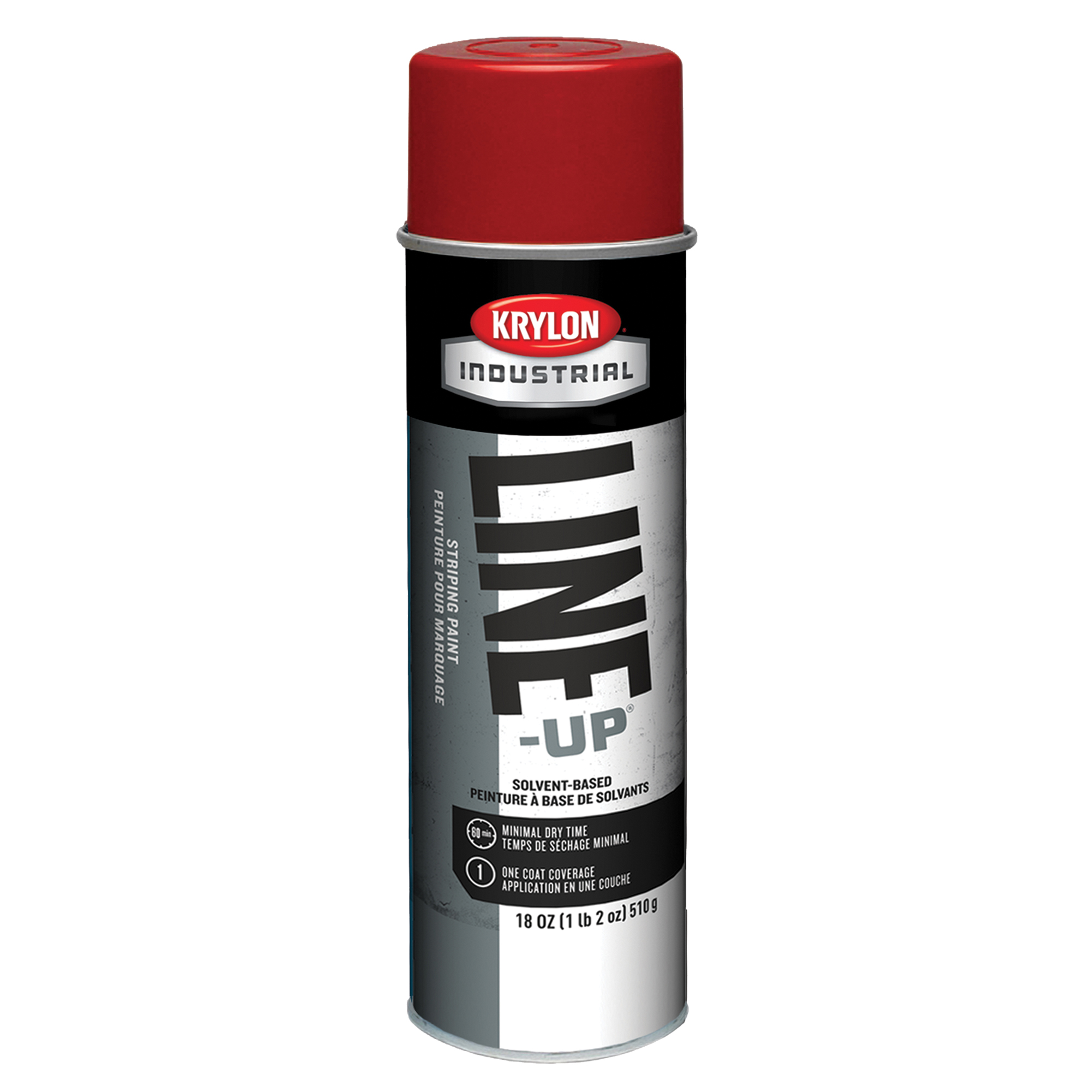 Peinture de traçage industrielle pour la chaussée Line-UpMD, Rouge, 18 oz, Canette aérosol
