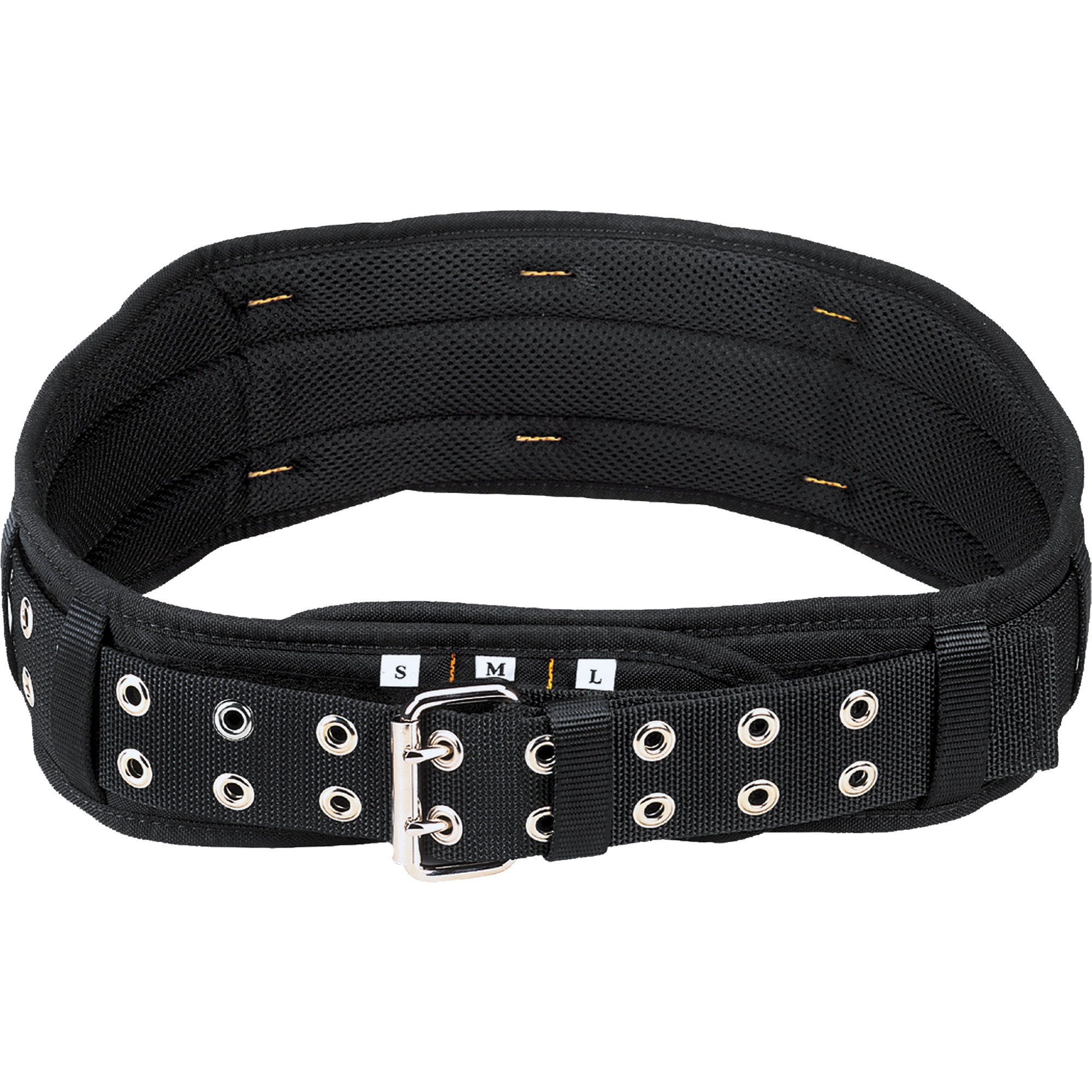 Ceinture de confort matelassée de 5" de largeur, Nylon, Noir