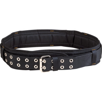 Ceinture matelassée large, Polyester, Noir