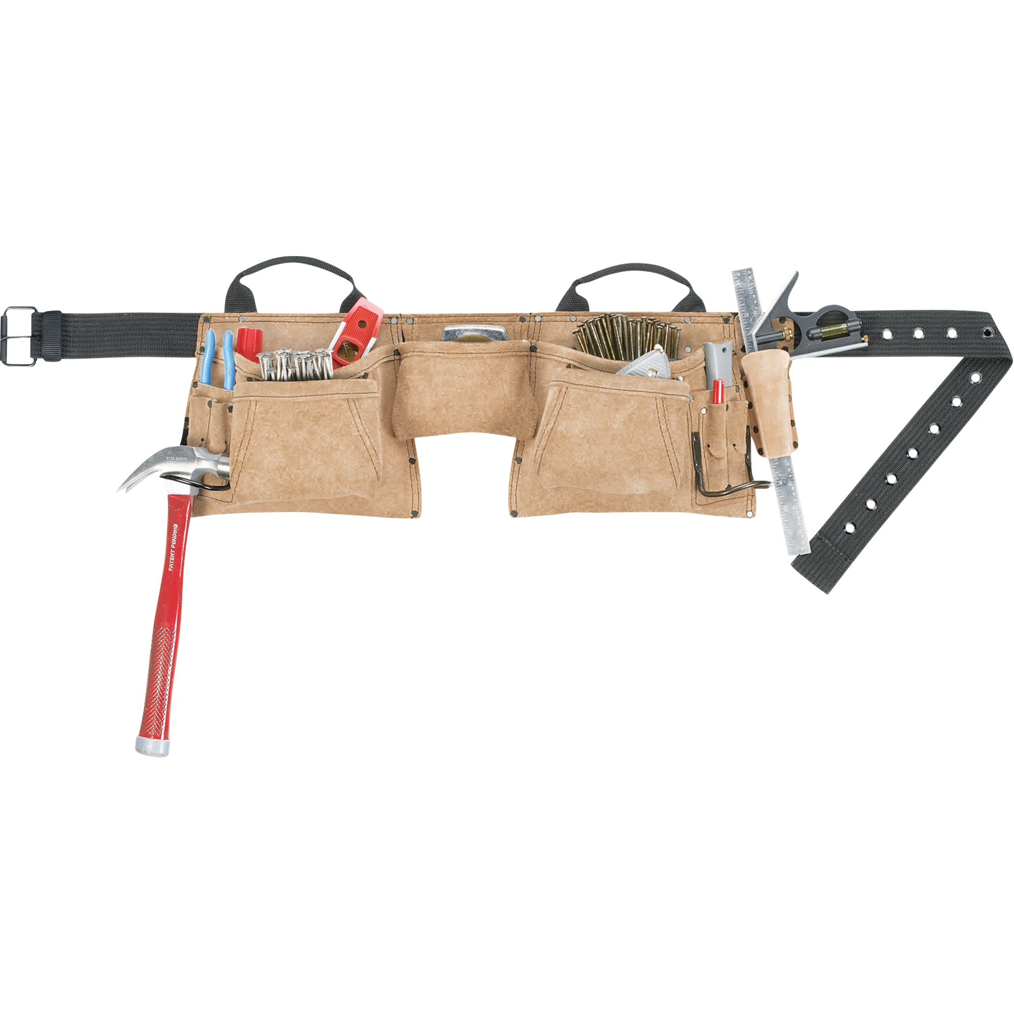 Ceintures à outils pour domaine de la construction, Cuir, Havane