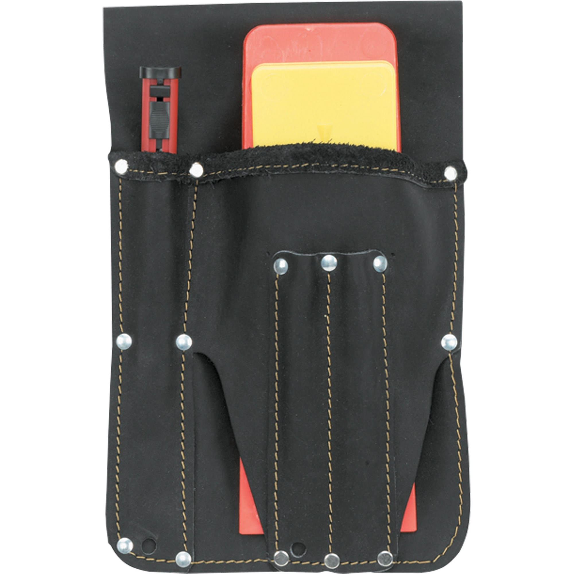 Étui pour coins, Porte-outil, Cuir, 2 Poches