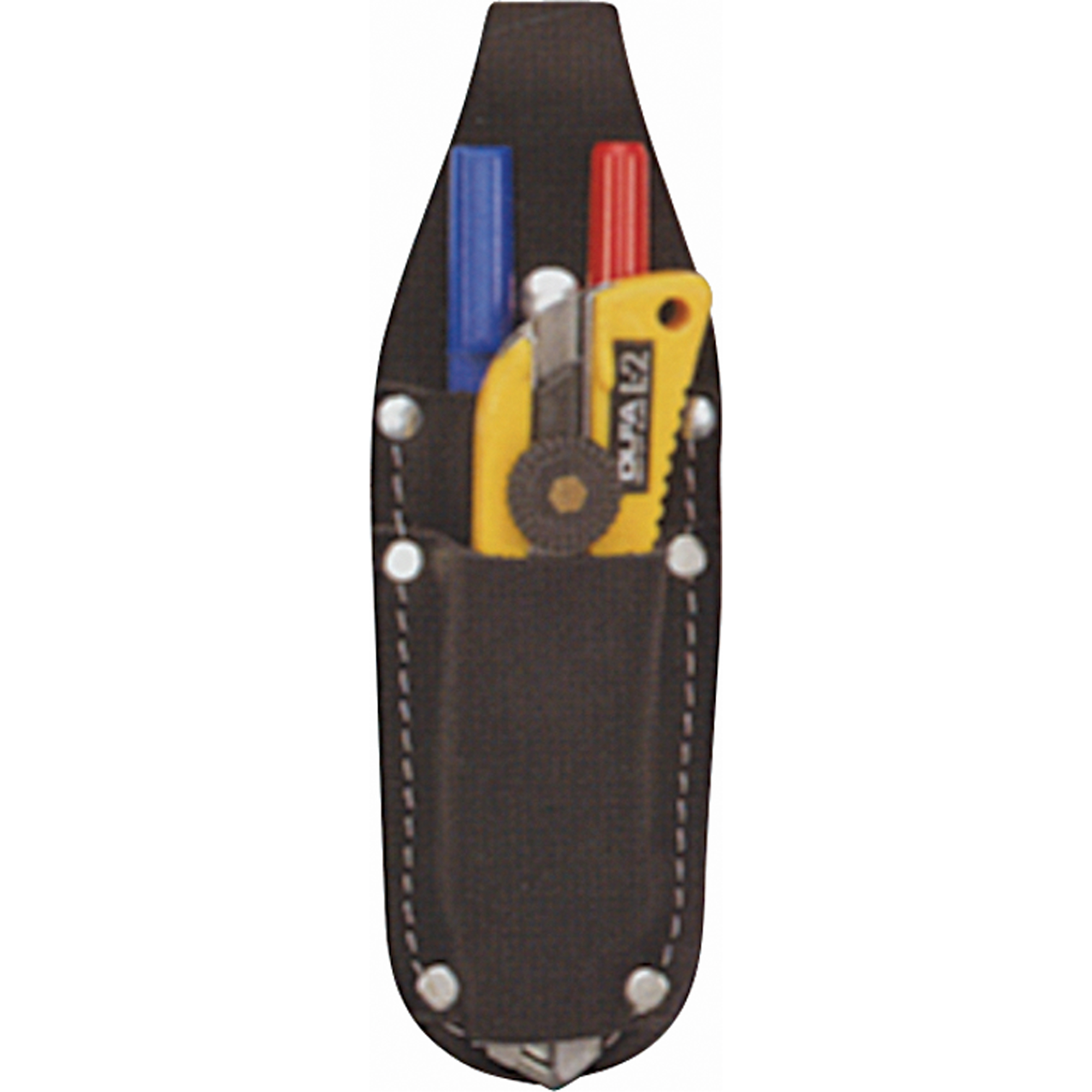 Étui pour couteau utilitaire, stylo/crayon, Porte-couteau, Cuir, 2 Poches