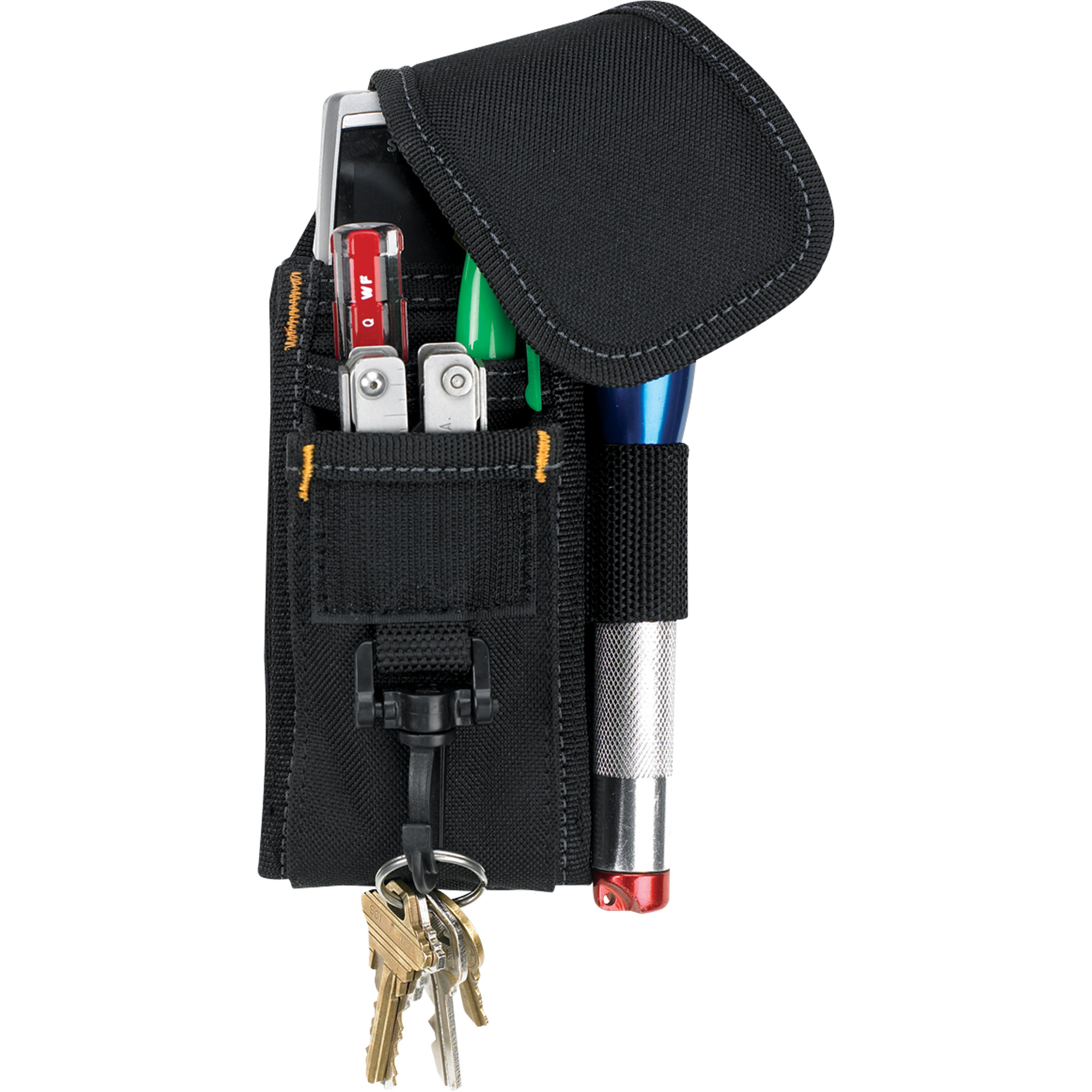 Étui pour outils et téléphone cellulaire, Étui pour téléphone cellulaire, Polyester, 5 Poches