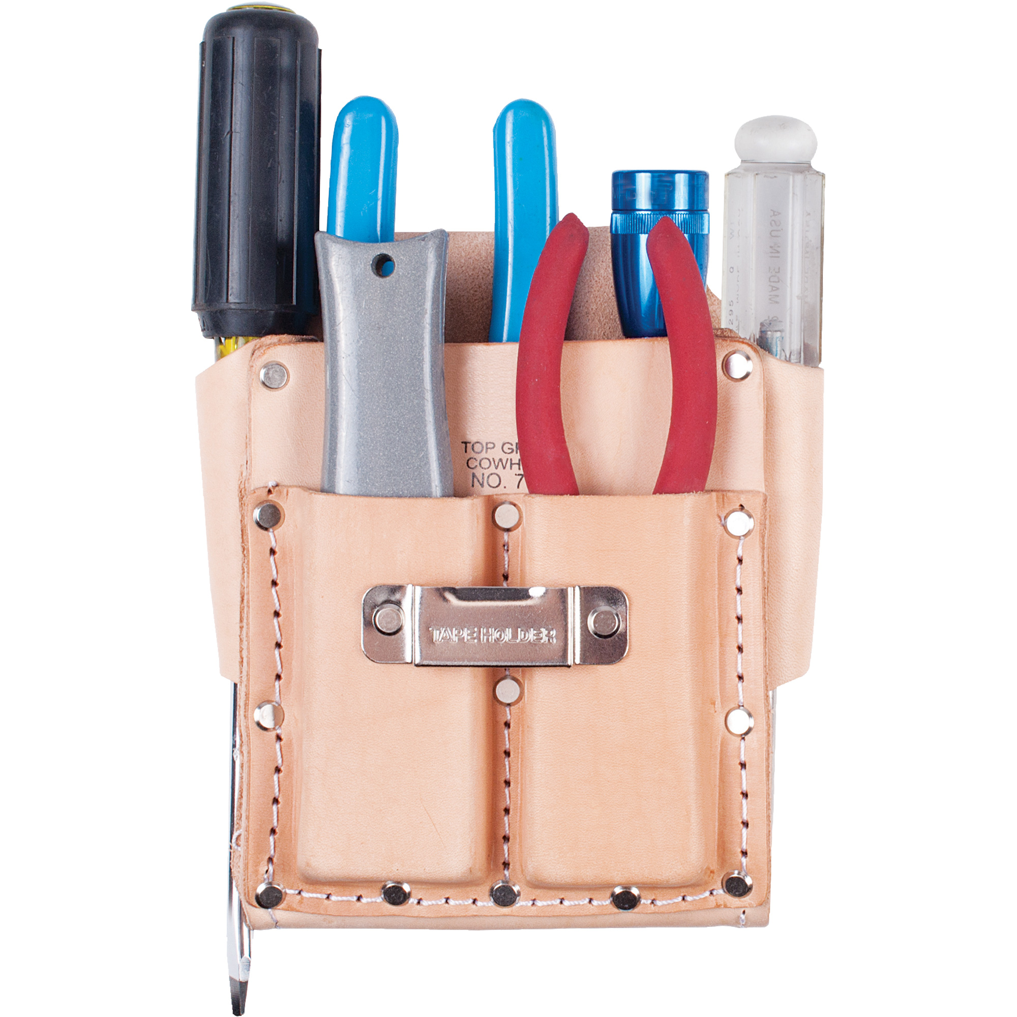 Étui pour outils multiples, Porte-outil multiple, Cuir, 5 Poches