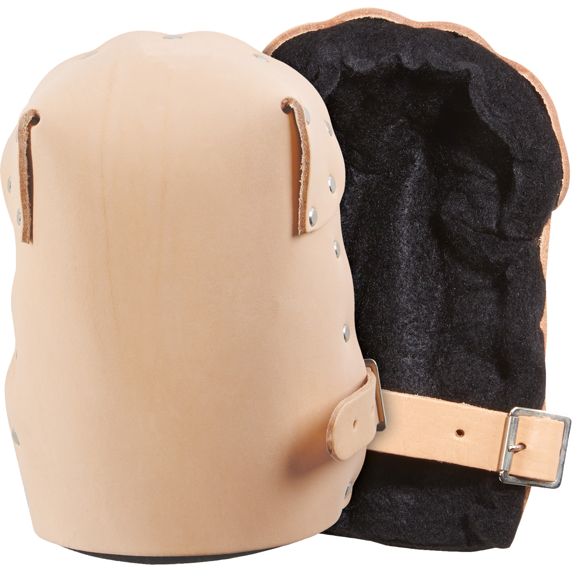 Genouillère résistante, Style Boucle, Protège-genoux Cuir, Tampons Mousse