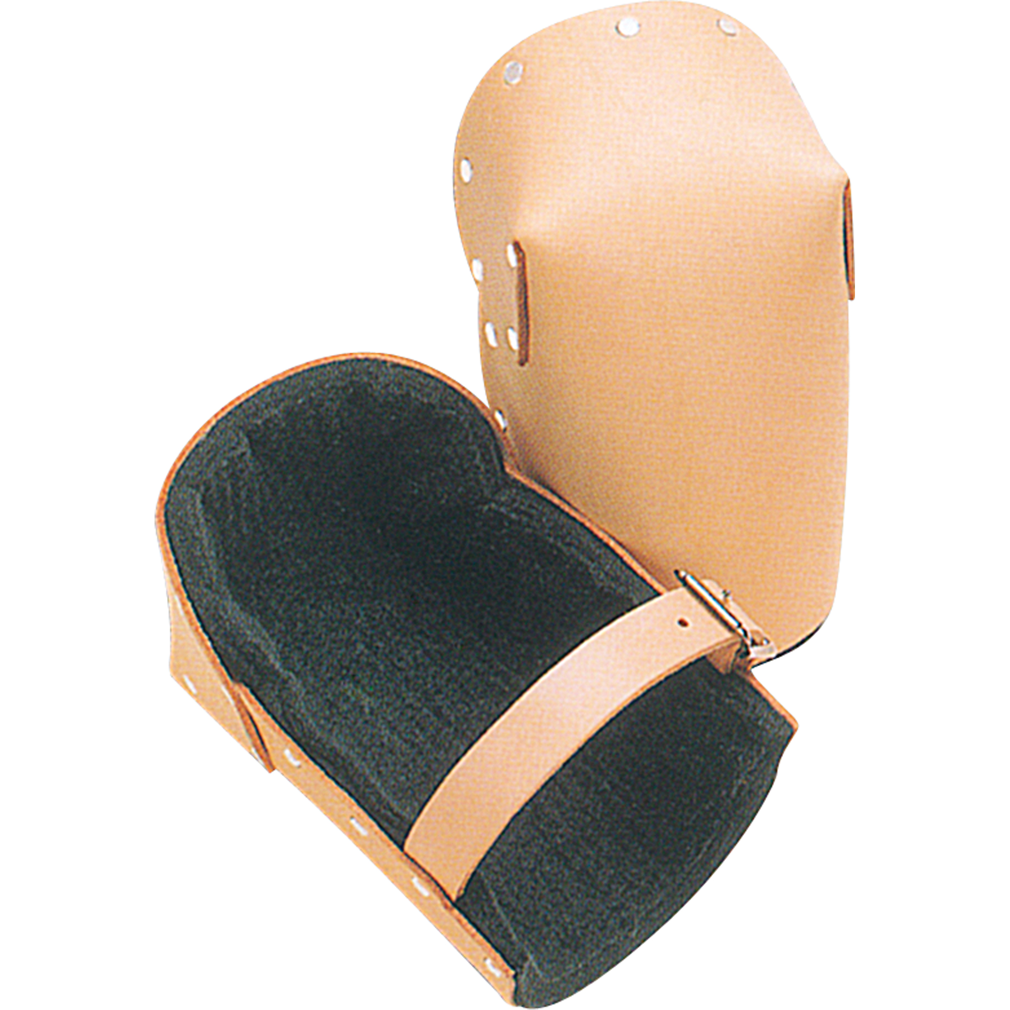 Genouillères à coquille rigide, Style Boucle, Protège-genoux Cuir, Tampons Mousse