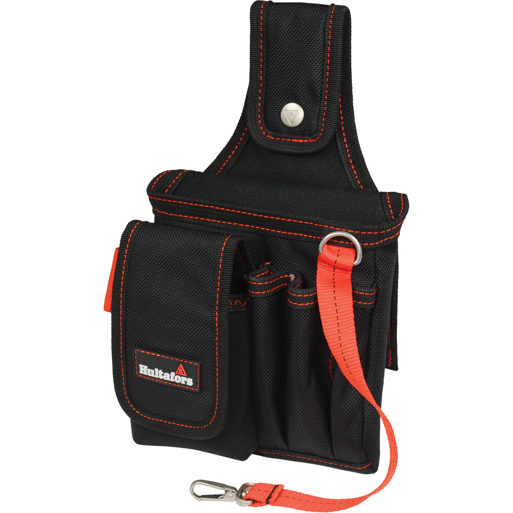 Petite poche pour technicien, Polyester balistique, Noir/Rouge