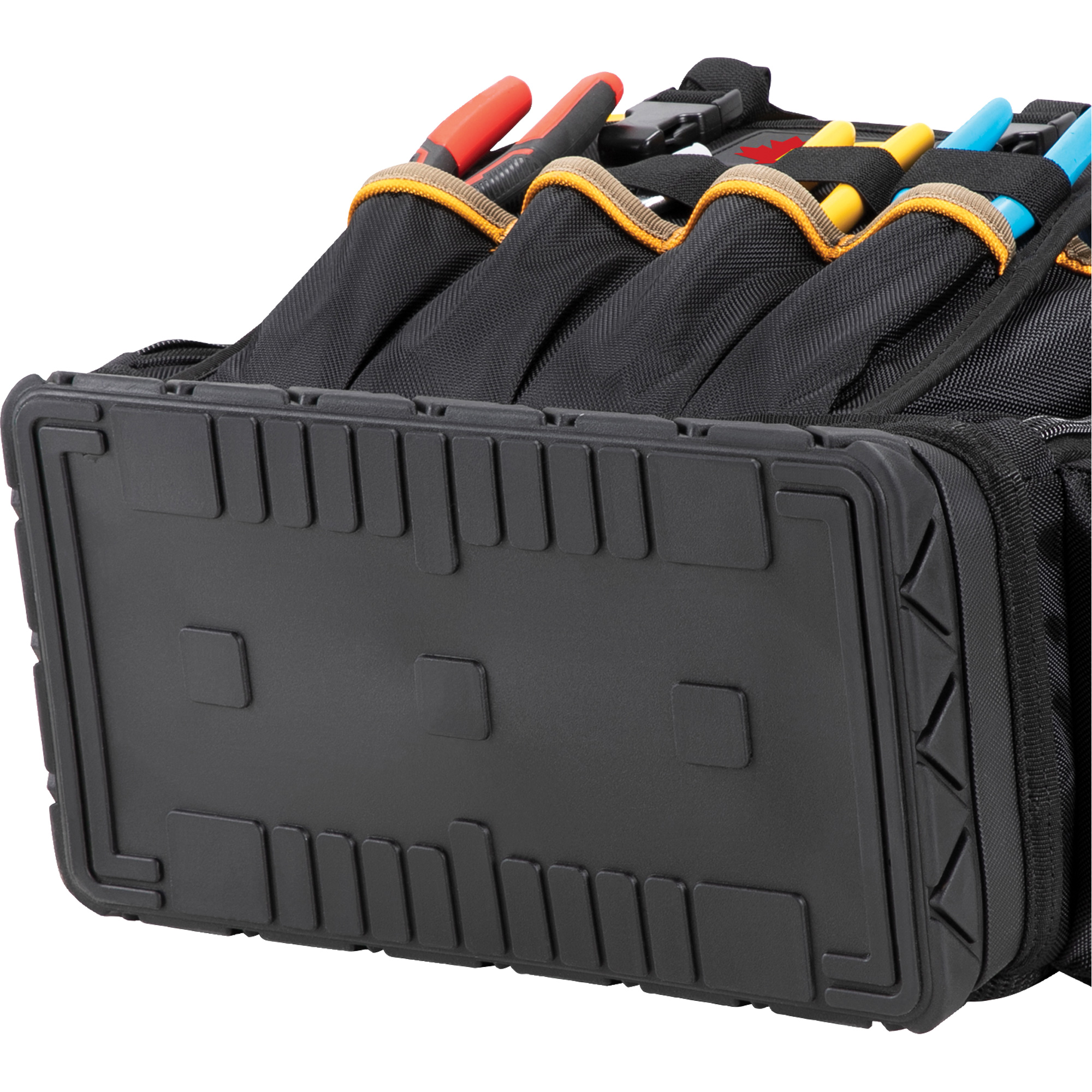 Sac à dos à outils à base moulée, 18" lo x 13" la, Noir/Bleu, Balistique/Polyester – Image 2