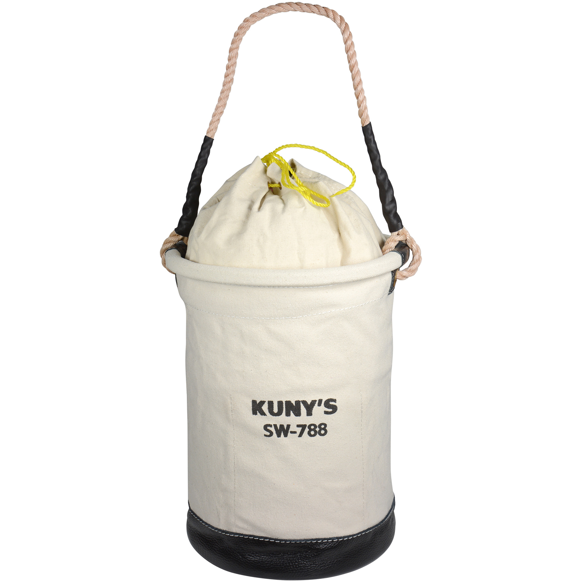 Sac à outils avec sommet style parachute, 11-1/2" lo x 11-1/2" la x 16" h, Toile, Beige