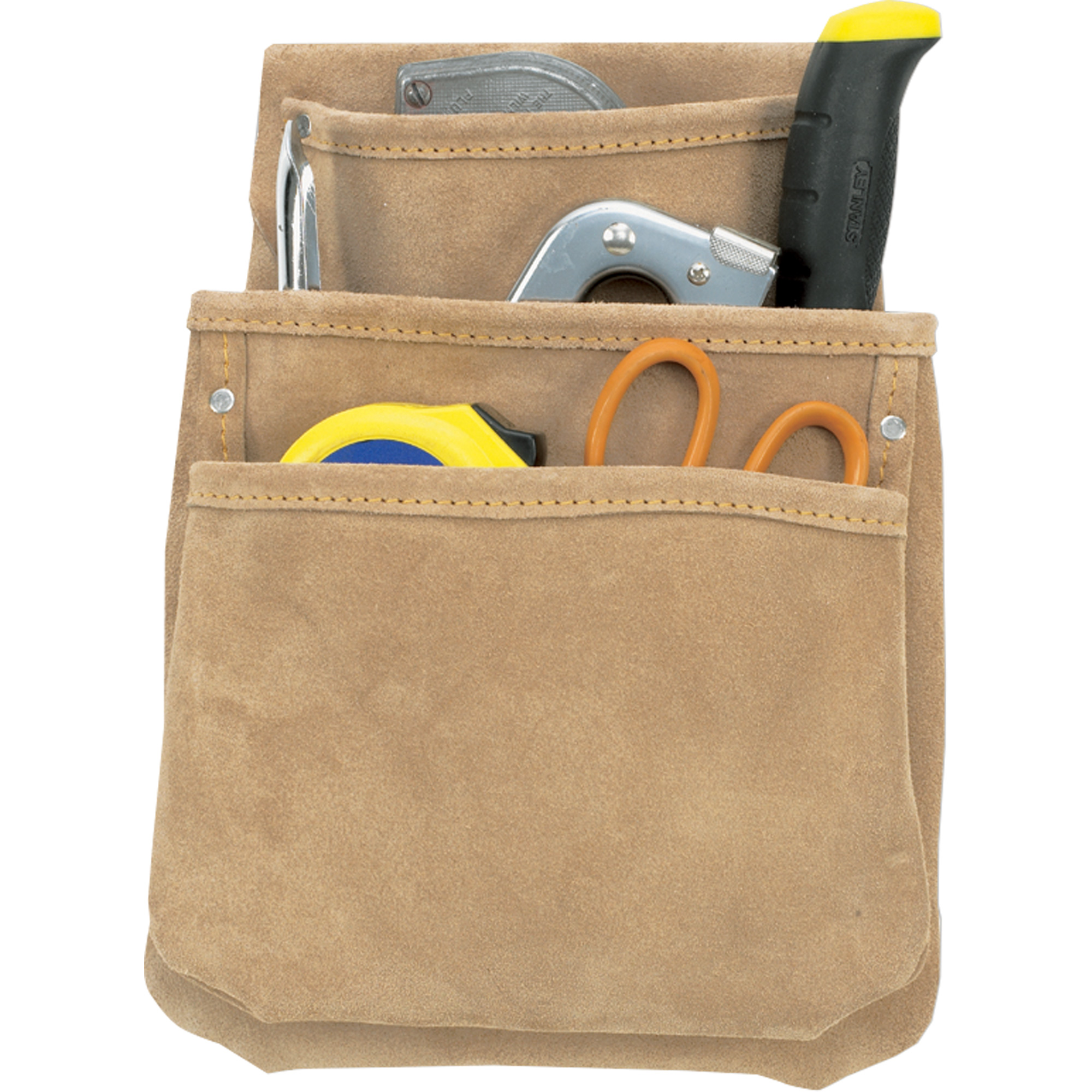 Sac Pour Plâtrier, Porte-outil multiple, Cuir, 3 Poches