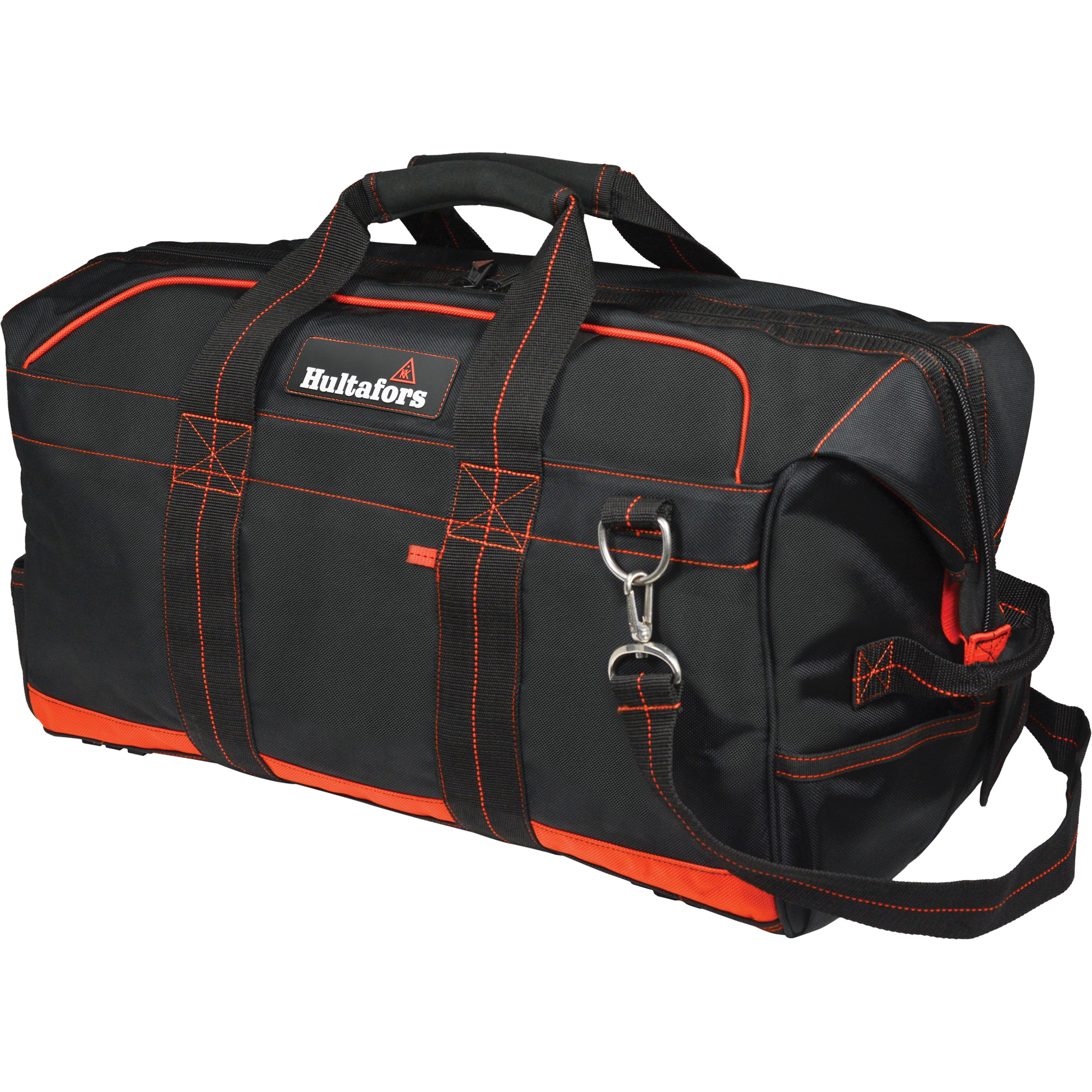 Sac professionnel de 24" pour équipement d'entrepreneur, Polyester balistique, Noir/Rouge