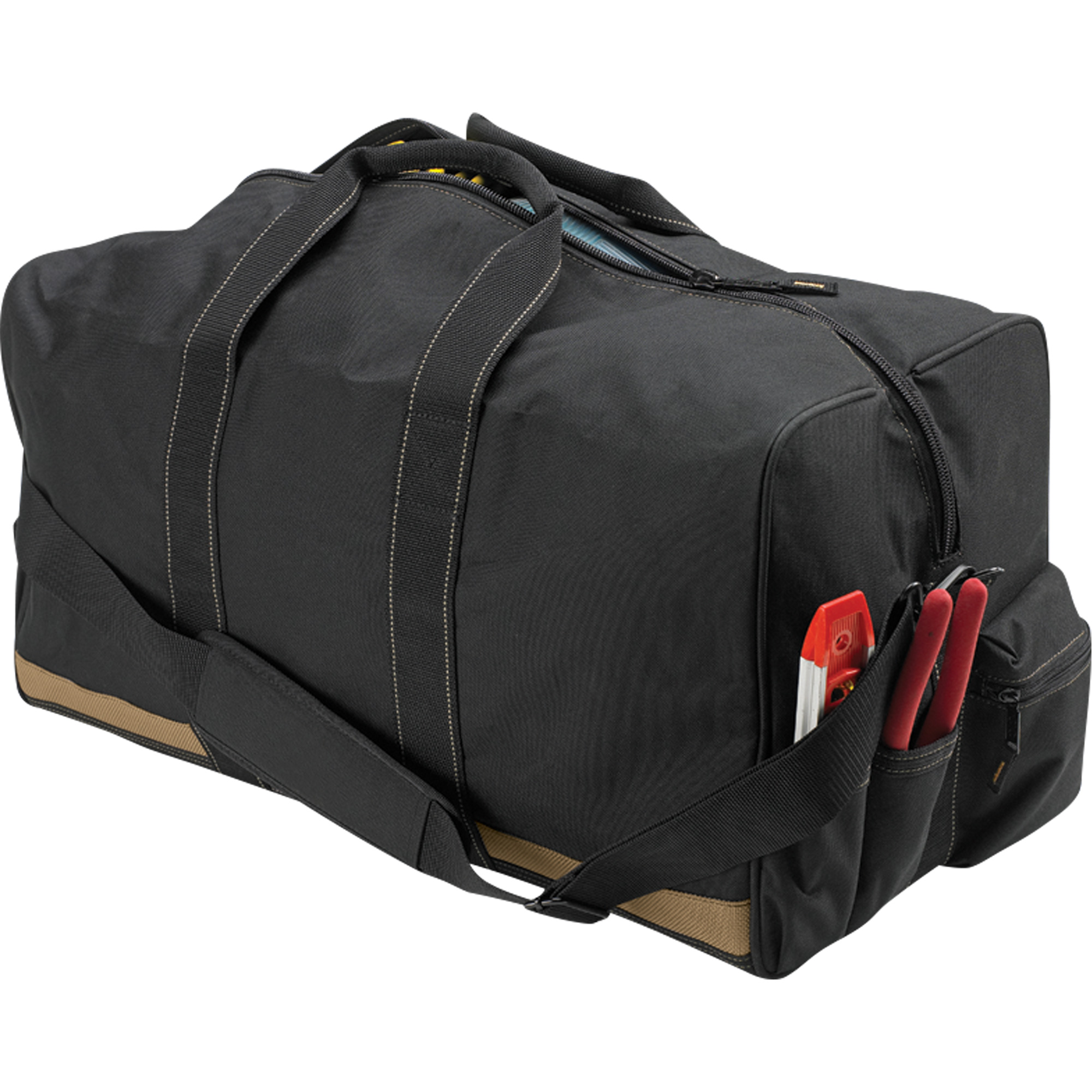 Sacs pour équipement tout usage, Polyester, 4 pochettes, Noir