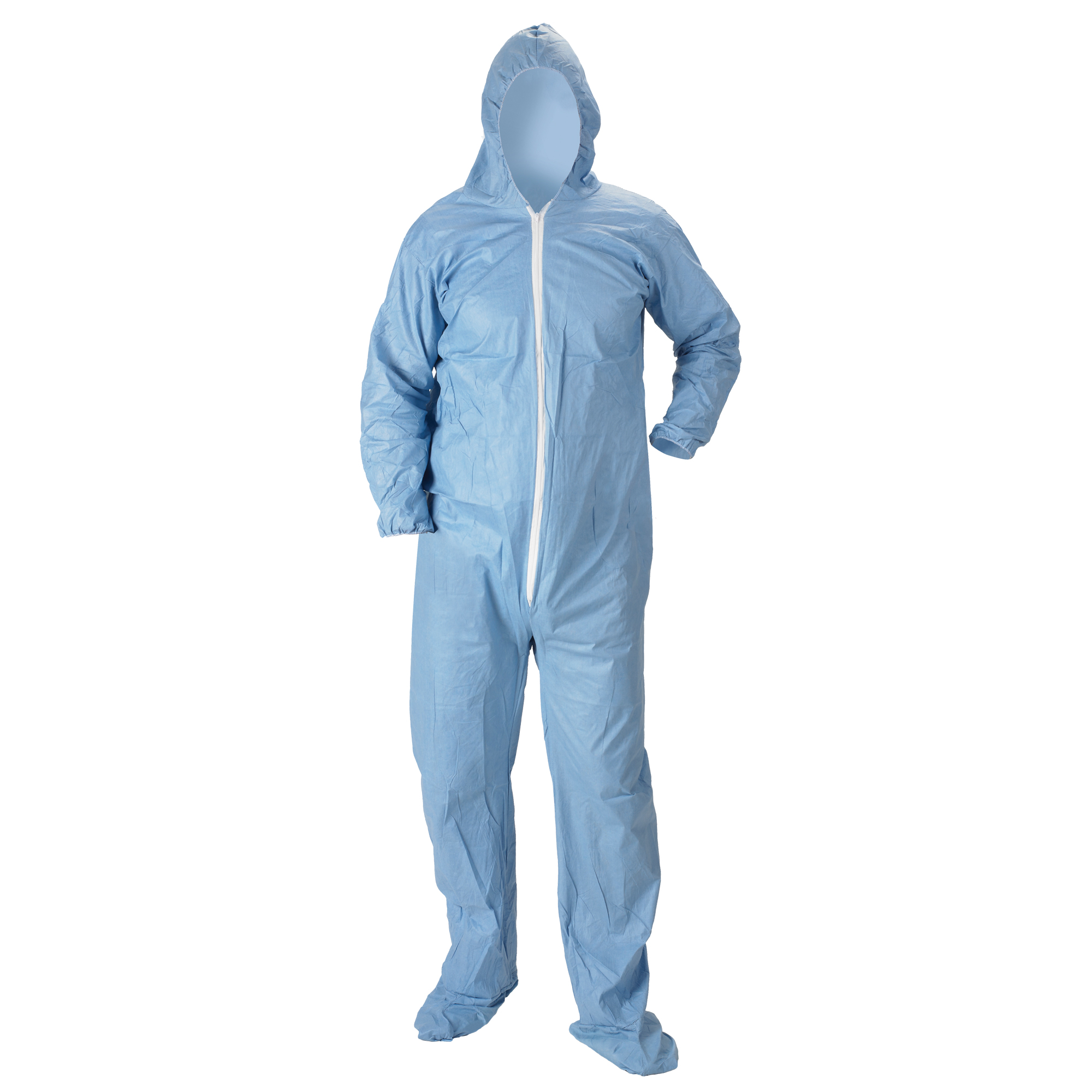 Combinaison à capuchon ignifuge PyrolonMD Plus 2 avec bottes, 4T-Grand, Bleu, Tissu ignifugé