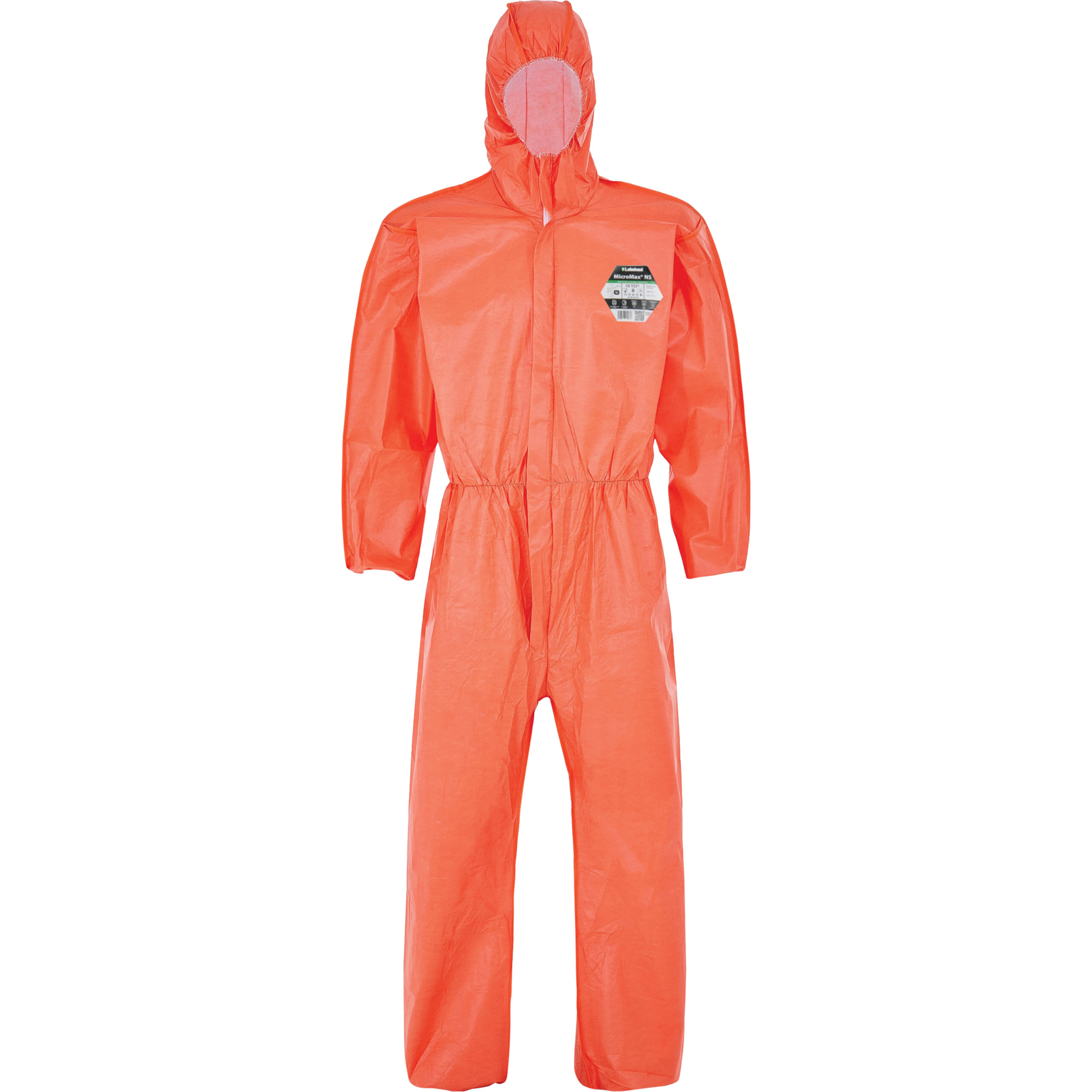 Combinaison MicroMaxMD NS avec capuchon, poignets, taille et chevilles élastiques, 5T-Grand, Orange, Microporeux