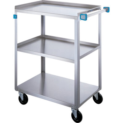 Chariot à tablettes, 3 Tiers, 18" la x 39" h x 31" p, Capacité 500 lb
