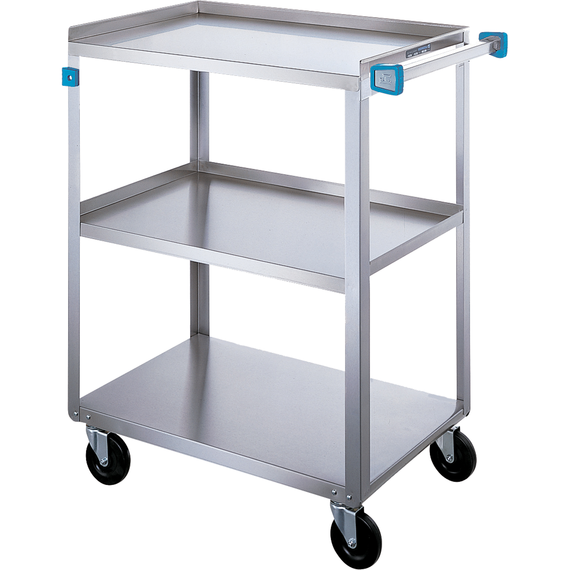 Chariot à tablettes, 3 Tiers, 18" la x 39" h x 31" p, Capacité 500 lb