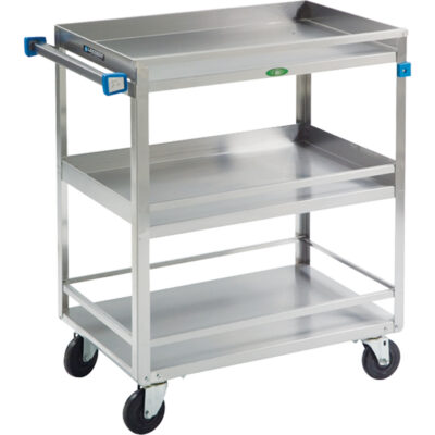 Chariots avec barres de retenue, 3 Tiers, 19" la x 34-3/4" h x 31" p, Capacité 500 lb